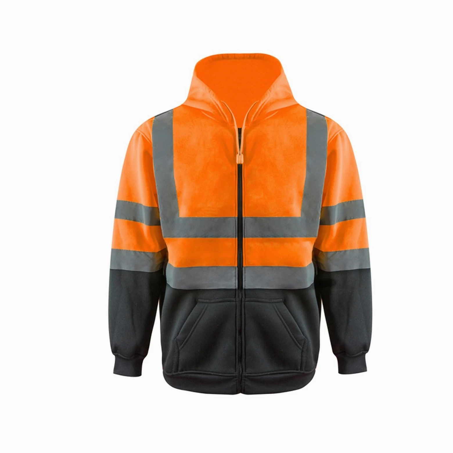 Kamizelka odblaskowa, Kurtka z kamizelką odblaskową unisex, wielokolorowa, w wielu rozmiarach(Orange,L)