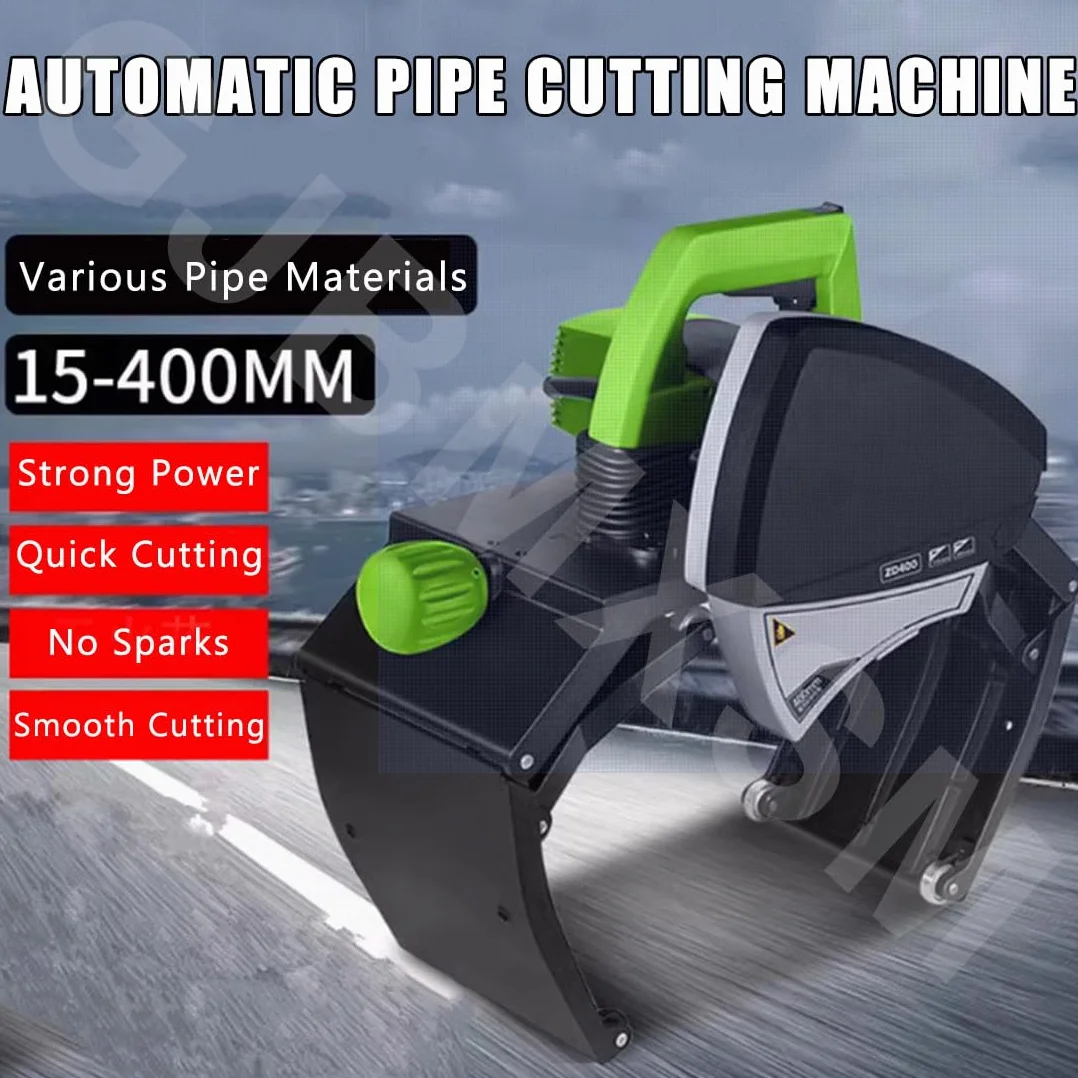 15-400mm Automatyczny elektryczny przecinak do rur, Precyzyjny przewodnik Ciężkie cięcie rur miedzianych, Ostrze ze stali 1500mpa, Cięcie plastiku/stali nierdzewnej/aluminium/PCV,ZD220