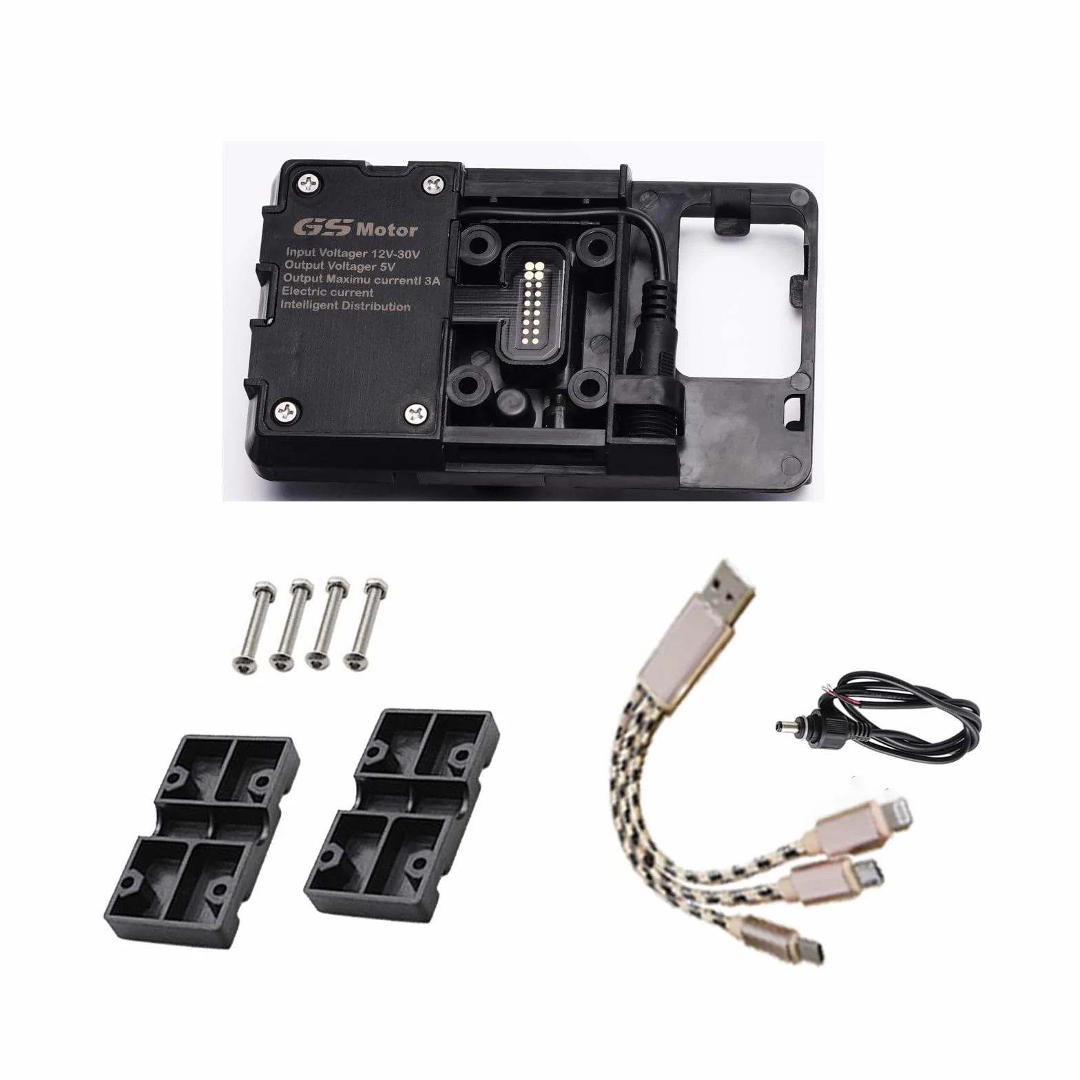 Uchwyt do telefonu BMW GS z podwójnym USB do R1200GS LC Adventure S1000XR RS F700GS 800GS R1200RS R1200ADV