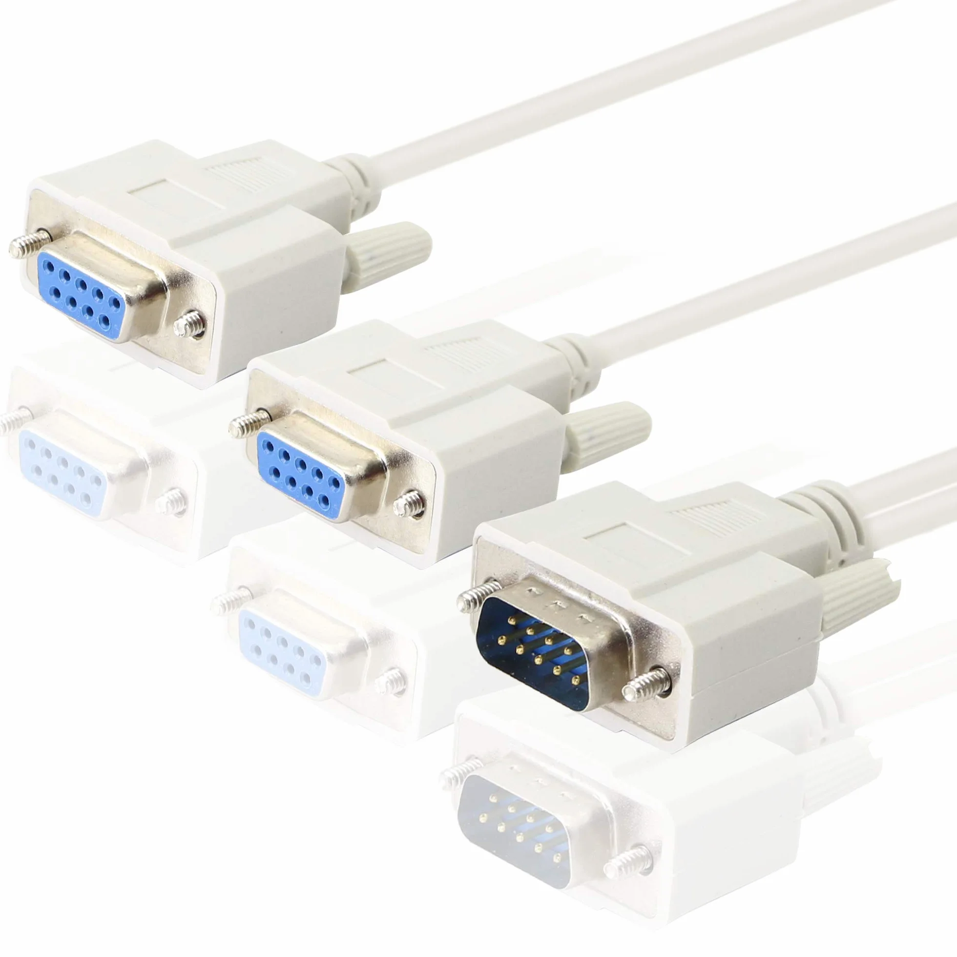 Kabel rozdzielający DB9 Y 30 cm 1 męski na 2 żeński RS232 rozdzielacz adapter KANGPING