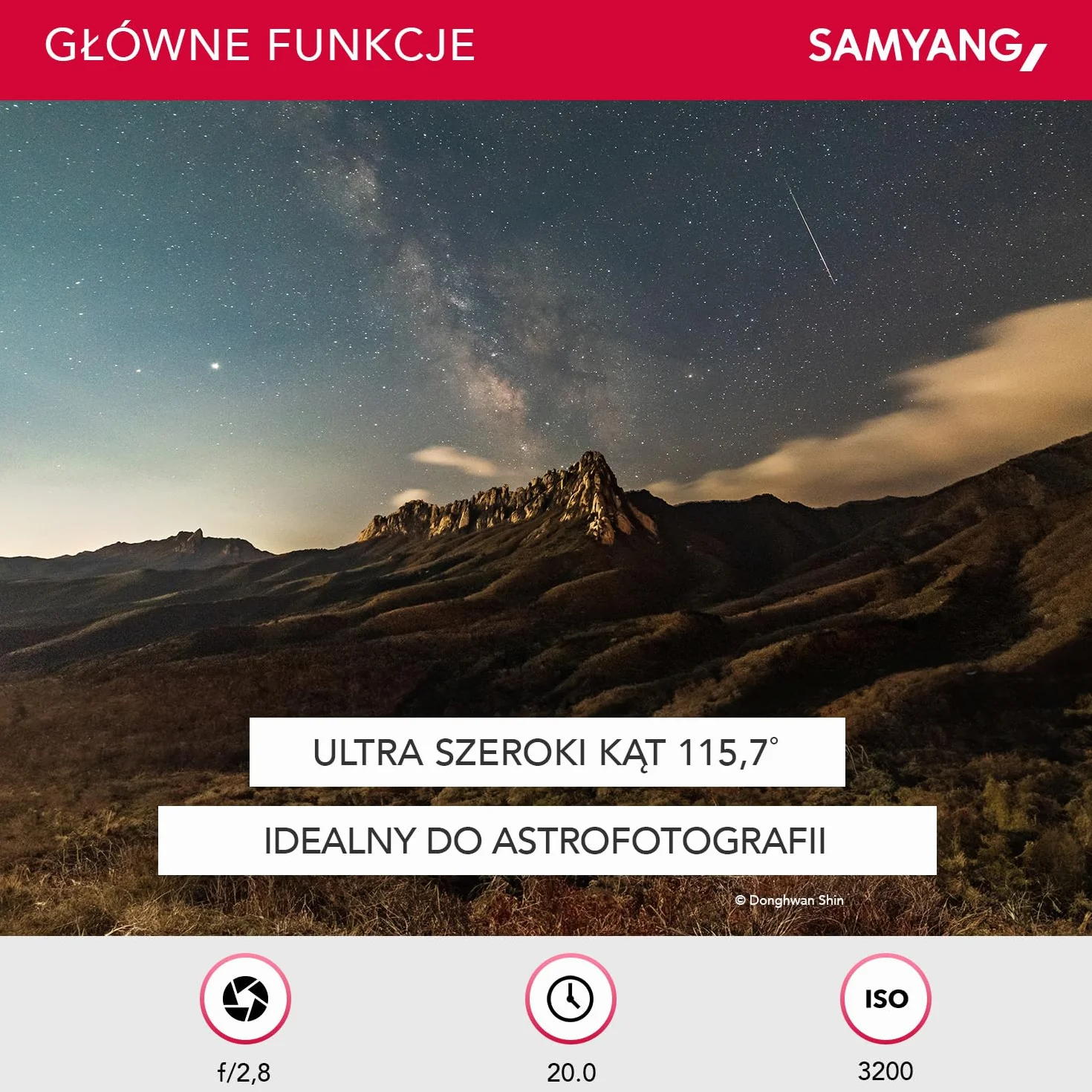 Samyang MF 14 mm F2,8 MK2 Sony E obiektyw szerokokątny stała ogniskowa pełny format APS-C
