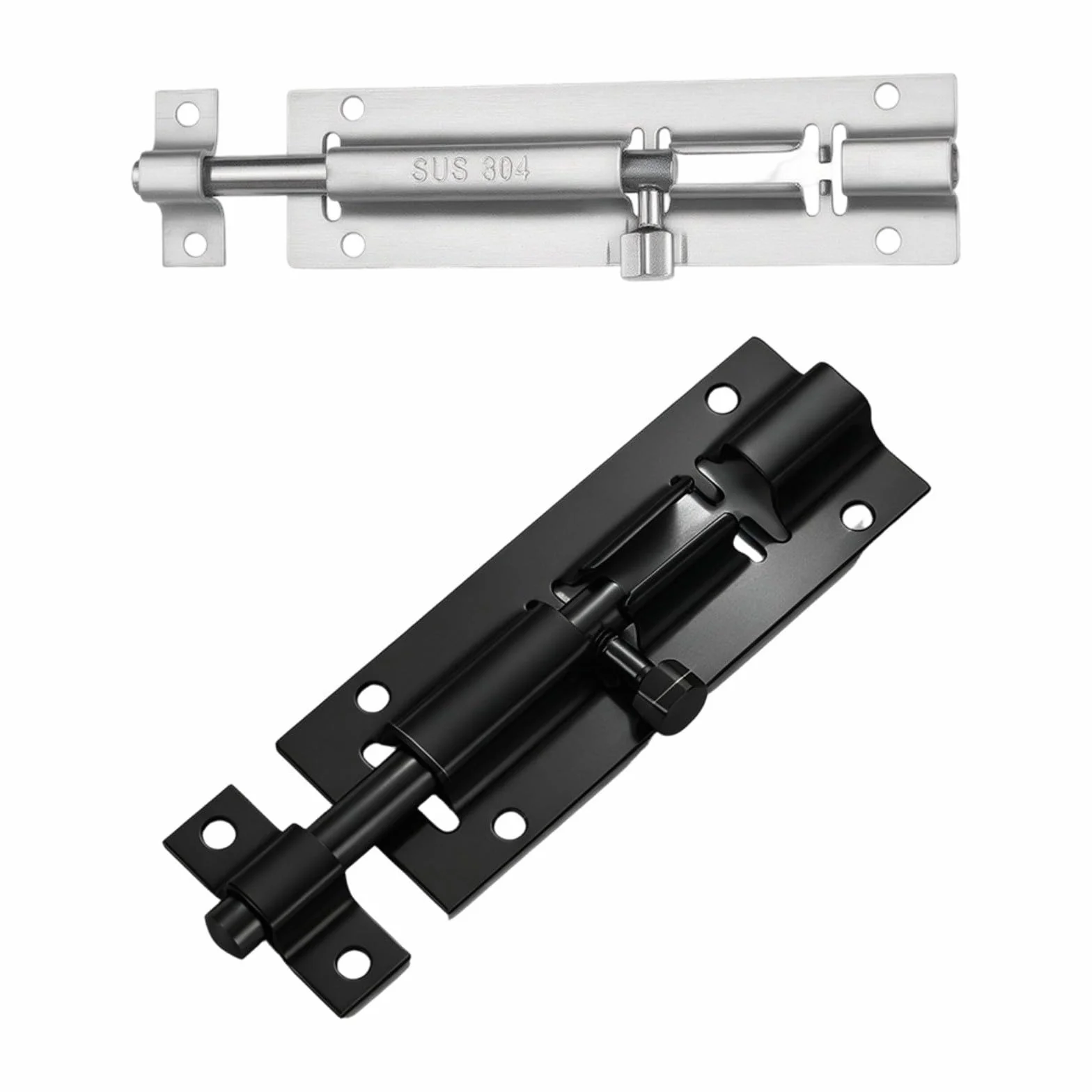 Zatrzask suwakowy ze stali nierdzewnej | Zatrzask przesuwny w wielu rozmiarach: do szafki, drzwi, okna, garażu, płotu(1.2 inches*30)