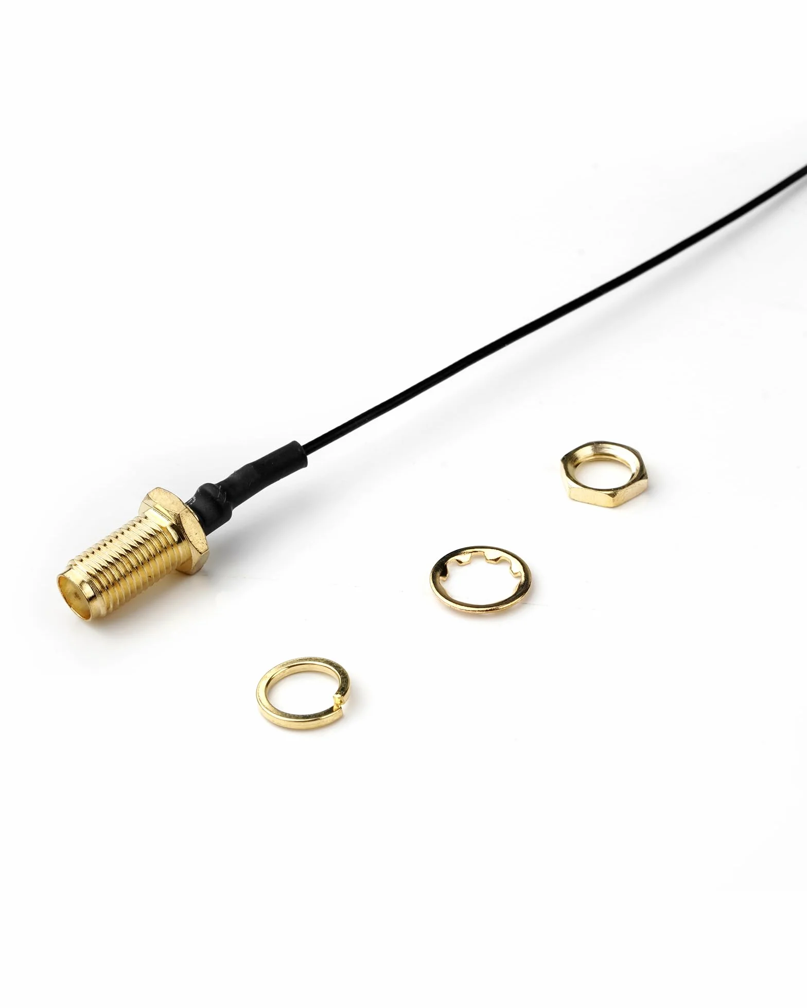 Kabel koncentryczny IPEX do SMA Female Low Loss 4" /10 cm U.fl/IPEX RG178 RF kabel koncentryczny pigtail do bezprzewodowego routera mini PCIE kart sieciowych PCI Wi-Fi WAN Repeater