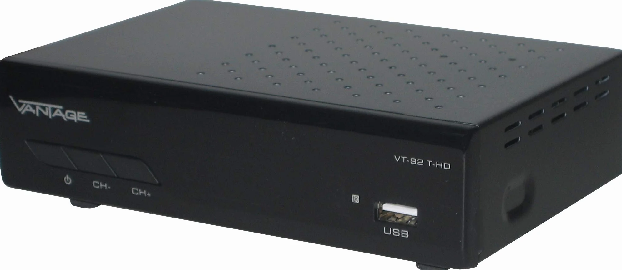 Vantage VT-92 T-HD Odbiornik DVB T2 HEVC HDMI USB SCART Czarny