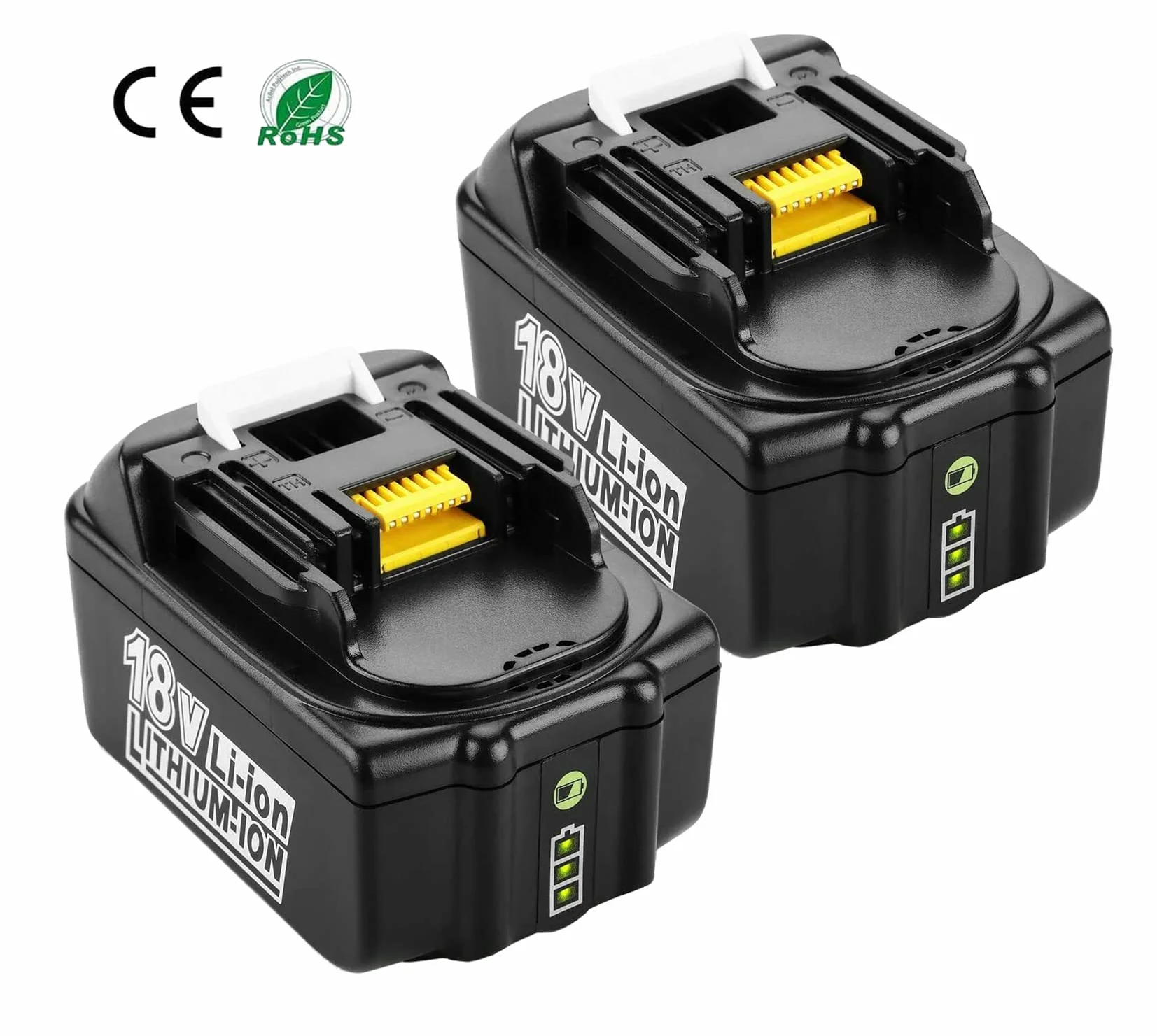 2 sztuki 18 V 5000 mAh 5,0 Ah Li-Ion akumulator zastępczy do akumulatora Makita BL1850 BL1840 BL1830 BL1815 194309-1 LXT400 do akumulatora Makita 18 V