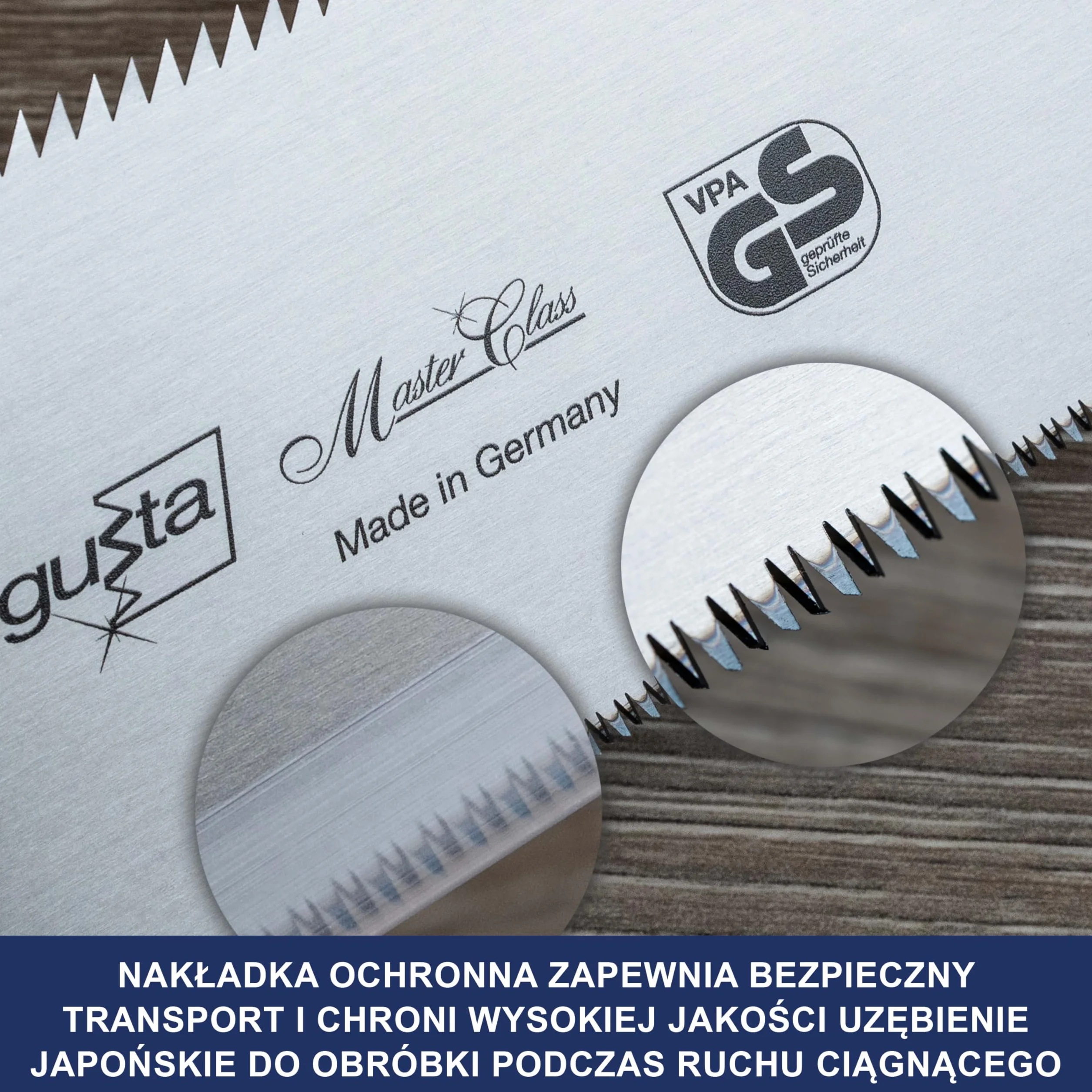 Augusta-Heckenrose Japońska piła Ryoba - tradycyjna piła z ergonomicznym 2-komponentowym uchwytem z tworzywa sztucznego - trójstronny szlif diamentowy