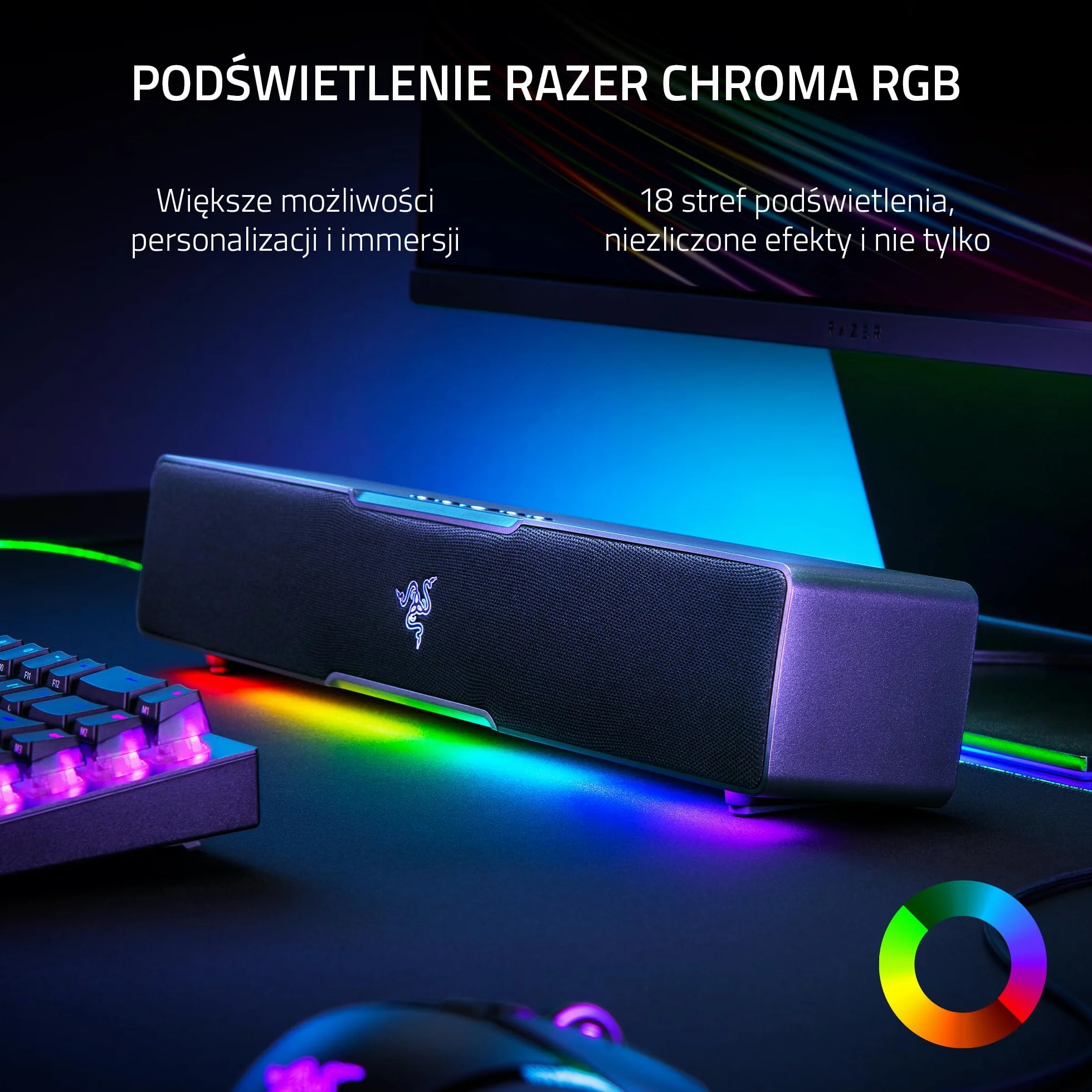Razer Leviathan V2 X listwa dźwiękowa do gier PC Bluetooth 5.0 USB-C Czarny