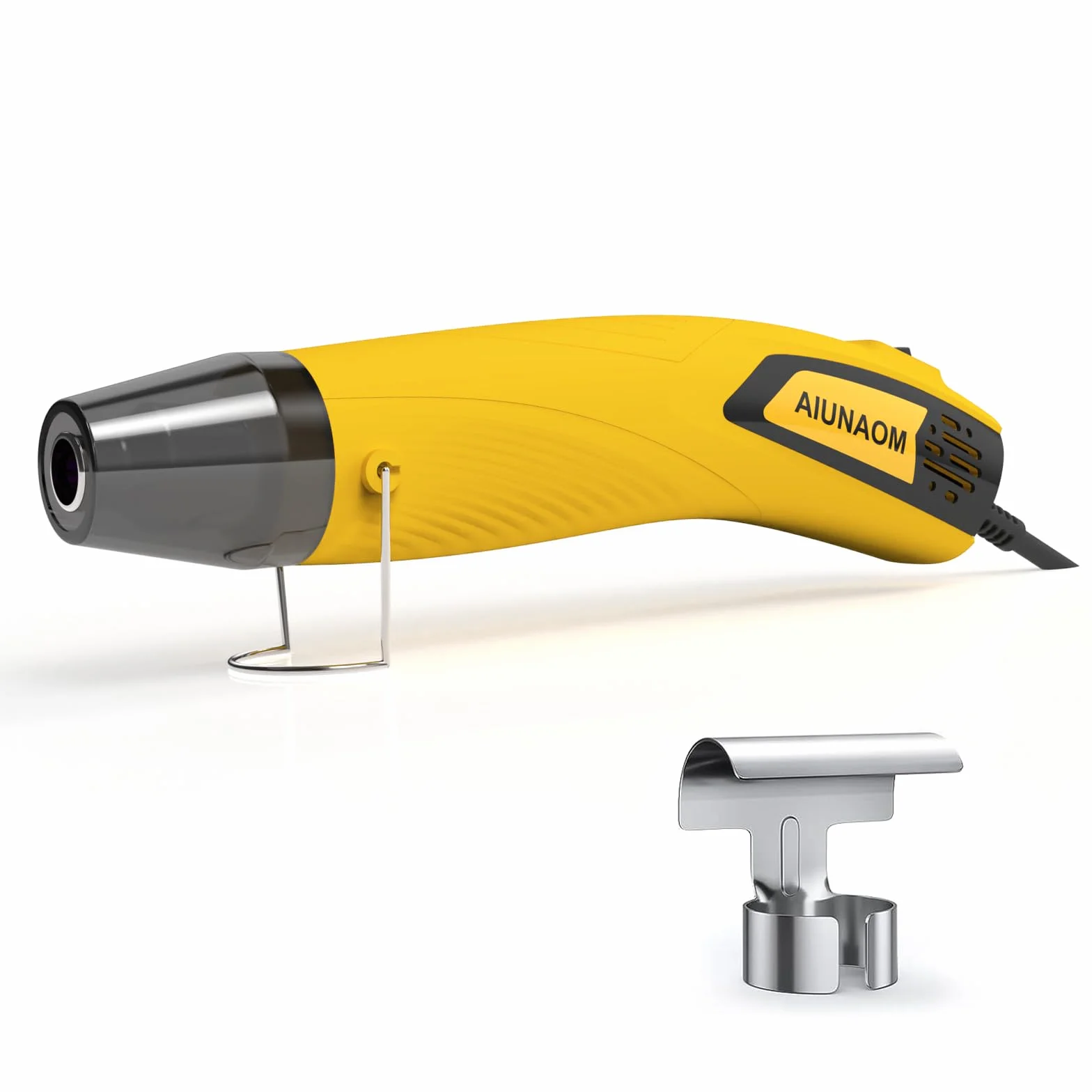 AIUNAOM Mini opalarka 500 W, ręczna suszarka na gorące powietrze z 2 ustawieniami temperatury (270℃/450°C), zabezpieczeniem przed przegrzaniem i dyszą odblaskową – idealna do codziennych projektów