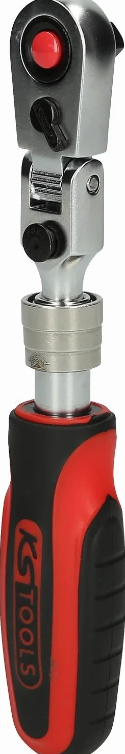 KS Tools 914.1420 1/4" grzechotka przegubowo-teleskopowa SlimPOWER, mechanizm 72 zębowy