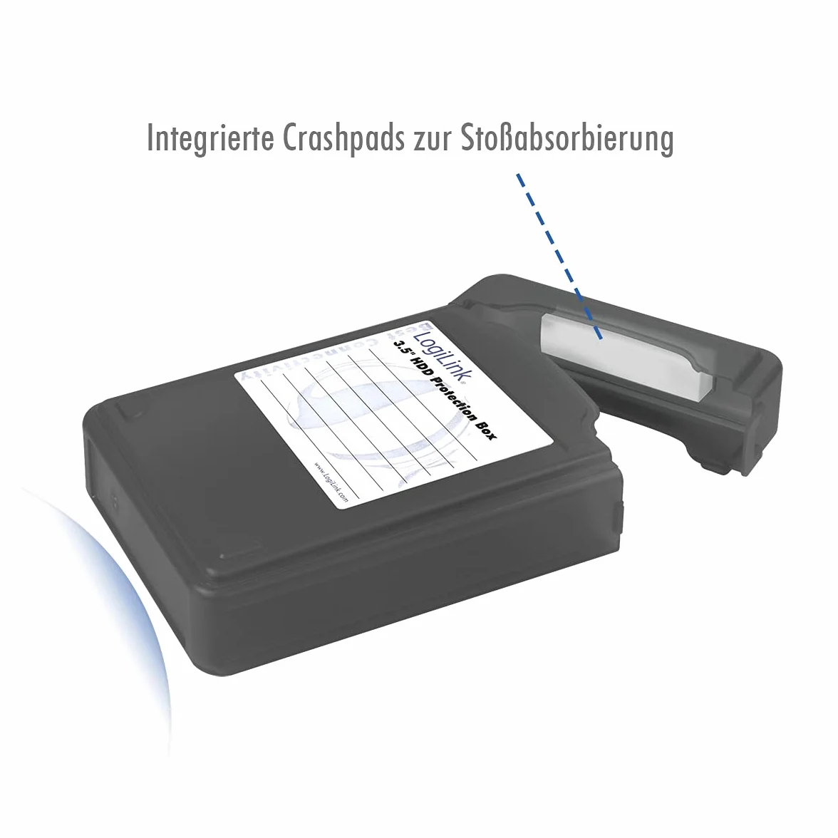 LogiLink UA0133 pokrowiec na dysk twardy 3,5 cala HDD czarny