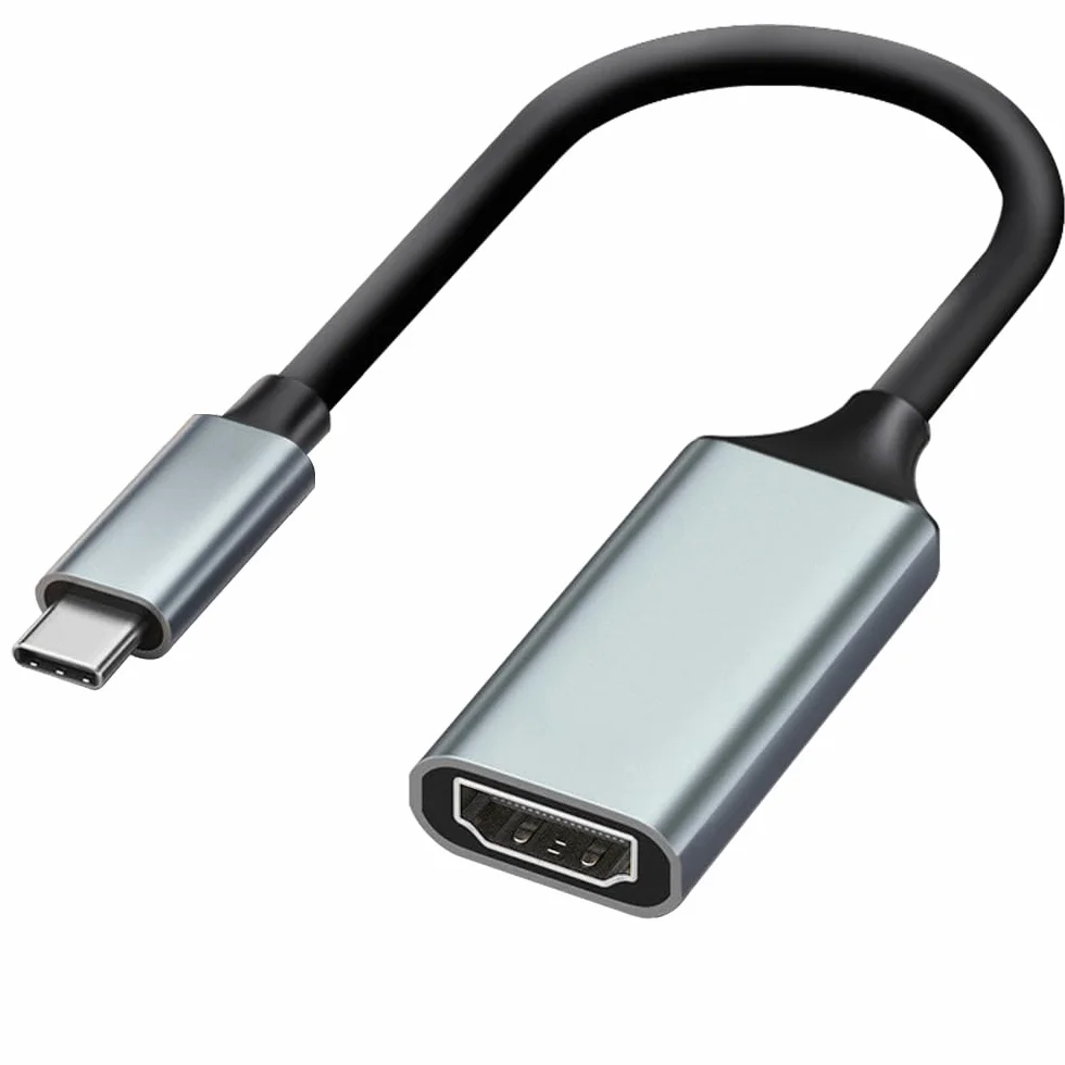 Mepsies Adapter USB C na HDMI 4K, Konwerter USB C HDMI dla iPhone 17/16/15, Galaxy S25 S24 S23, MacBook Pro/Air, Dell XPS 13/14/15, Surface