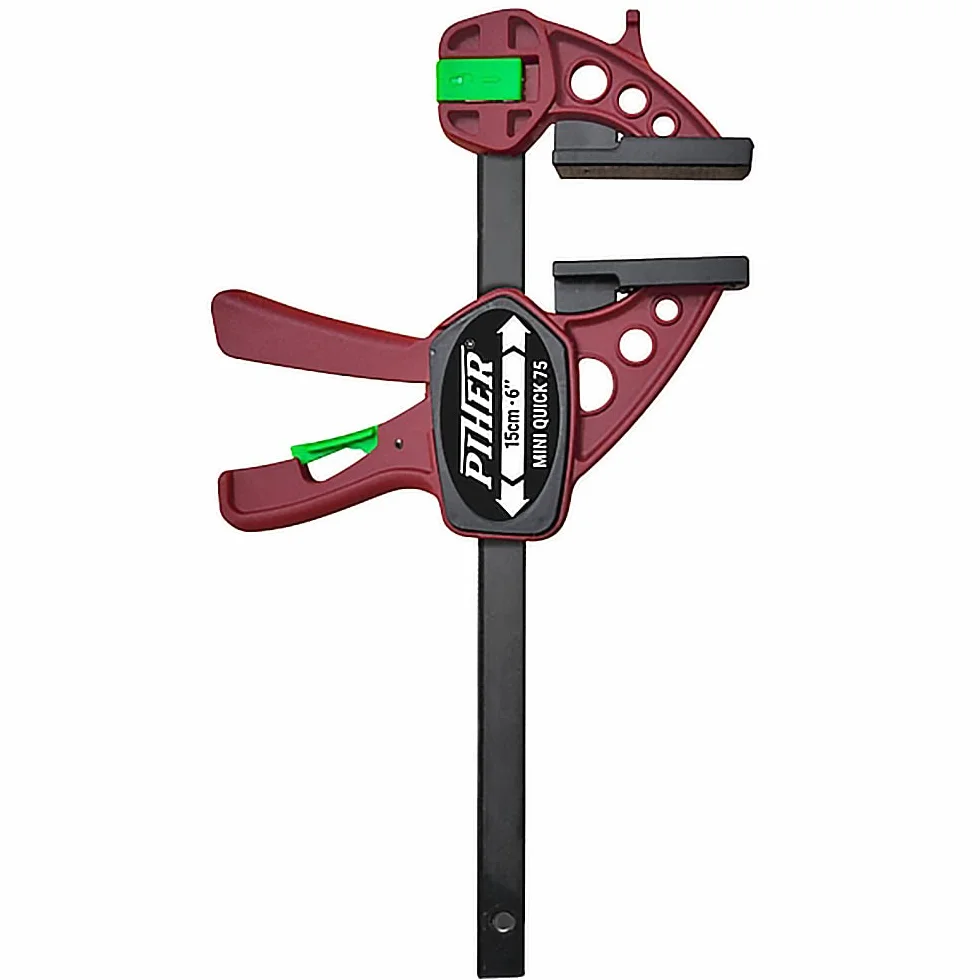 2 sztuki Piher Mini Quick zacisk jednoręczny 15 cm zacisk śrubowy napinacz zacisk