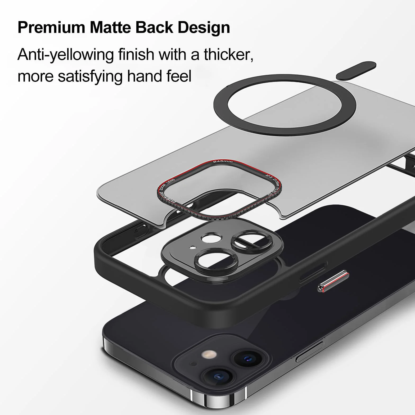 Pnakqil etui iPhone 12 z paskiem magnetyczne ochronne odporne na uderzenia