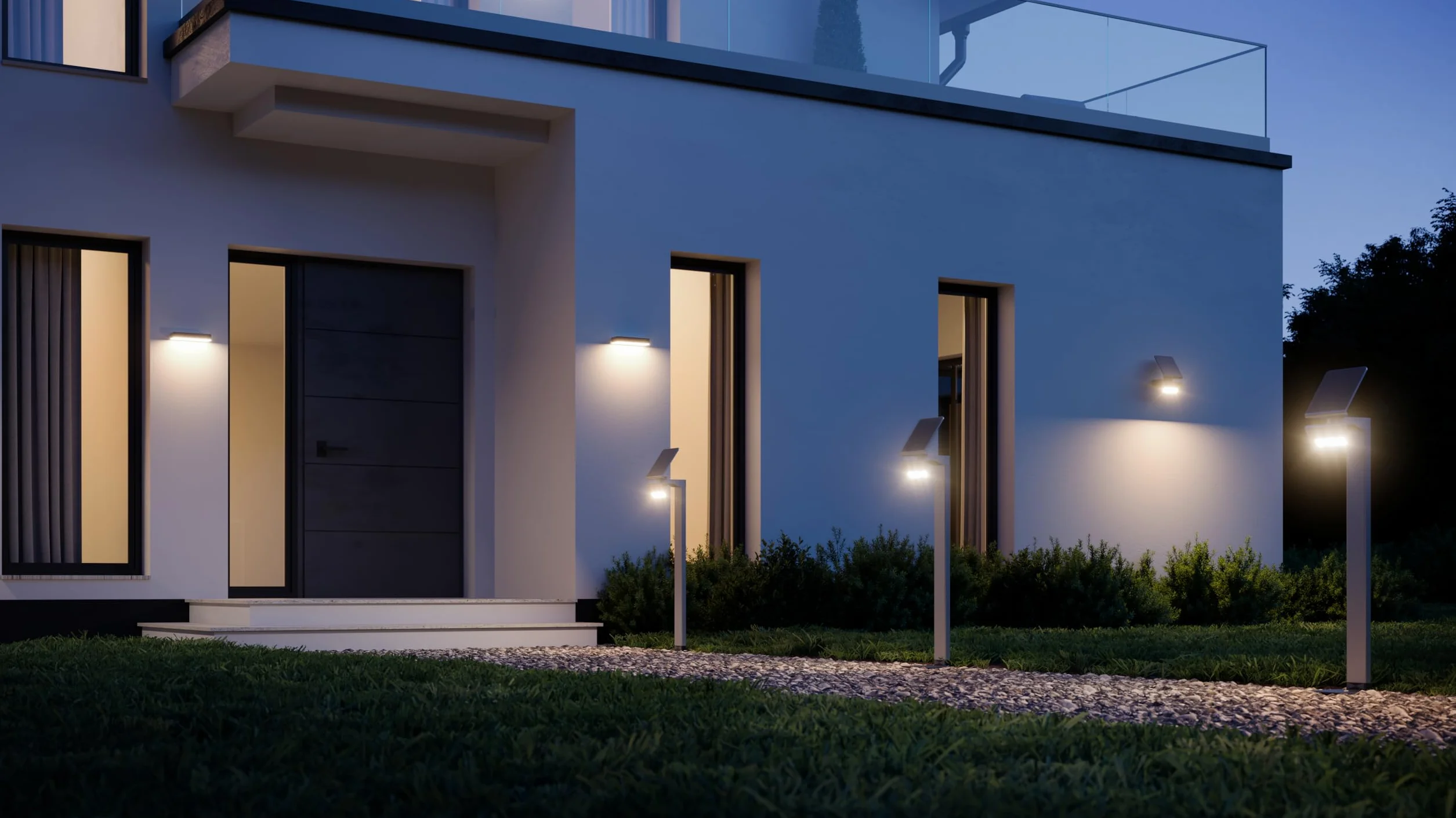 Steinel LED lampa solarna XSolar L-S ONE antracyt, kinkiet, czujnik ruchu, lampka nocna, solarna lampka ogrodowa, akumulator 2500 mAh