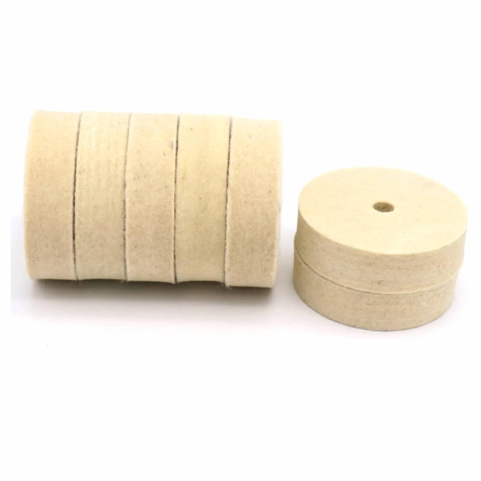 Polerująca tarcza szlifierki stołowej, 3-calowa tarcza szlifierska 75 mm l, polerska, filcowa wełniana podkładka, ścierna, szlifierka, narzędzia, akcesoria do maszyn polerujących(6pcs)