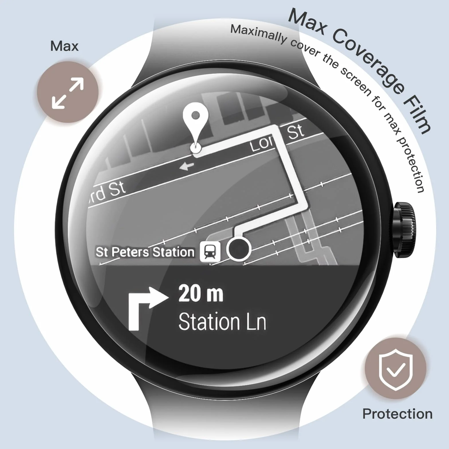 JETech Ochraniacz Ekranu dla Google Pixel Watch 4/3 45mm (Tylko Ochrona Ekranu 41mm), Antyzarysowania Samoleczący Miękki Folia TPU, HD Wyczyść, 6 Sztuki