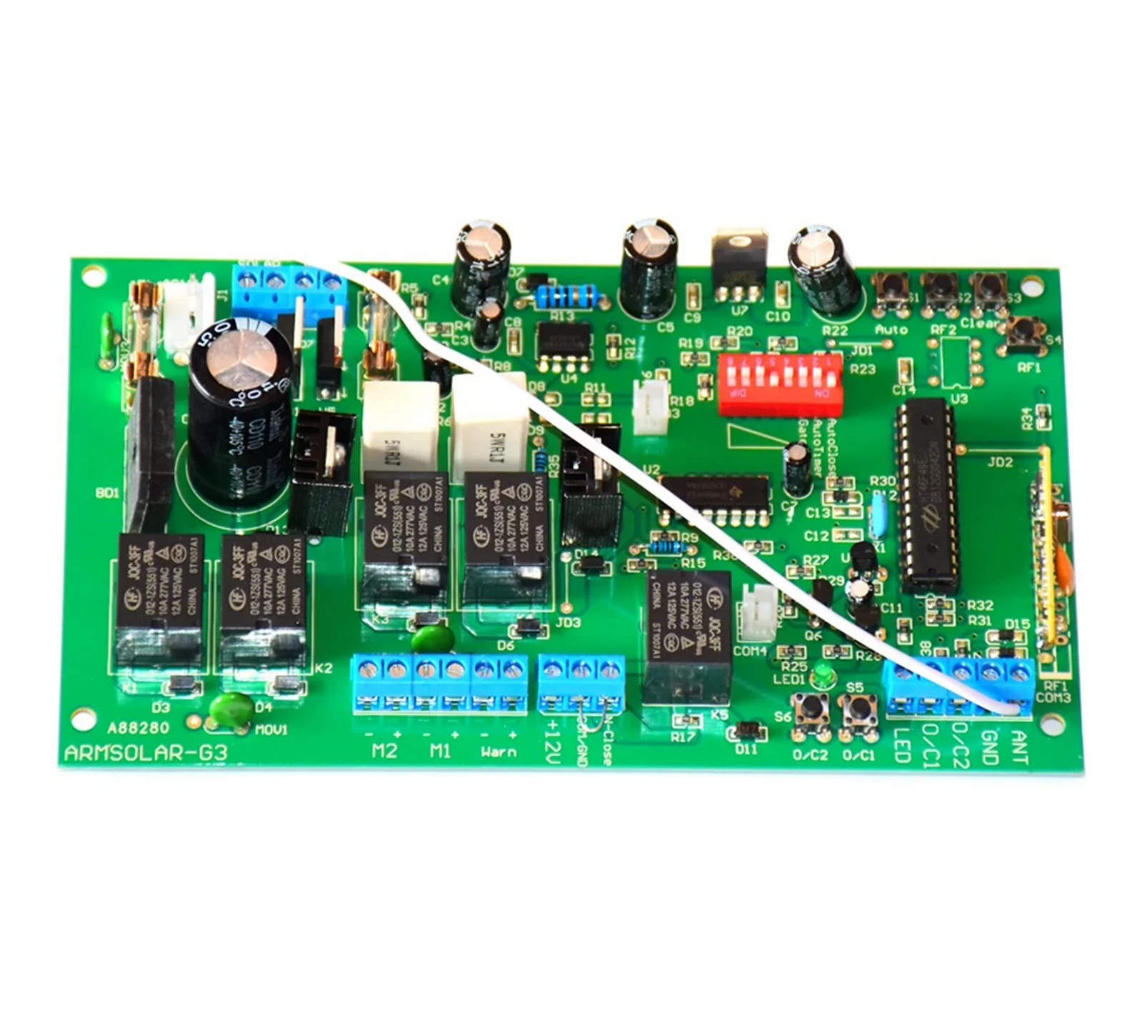 Automatyczne Samozamykacze, 1. 2V DC. Swing Sterownik za pomocą pilota 4 SZTUK Liniowy podwójny ramię elektroniczny silnik drzwi(12v board no remote)