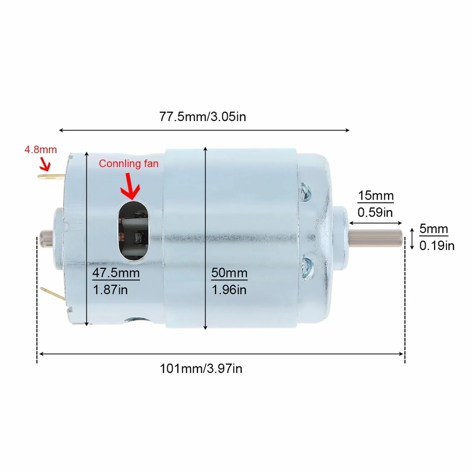 Silnik prądu stałego 895 12 V 24 V 6000 obr./min Podwójne łożysko kulkowe o wysokim momencie obrotowym do elektronarzędzi/zabawek dla majsterkowiczów/mikromaszyn