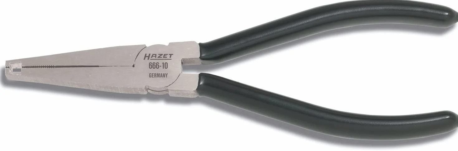 HAZET 666-10 160 mm szczypce do nakrętek kół z uchwytem powlekanym zanurzeniem - jasne chromowane