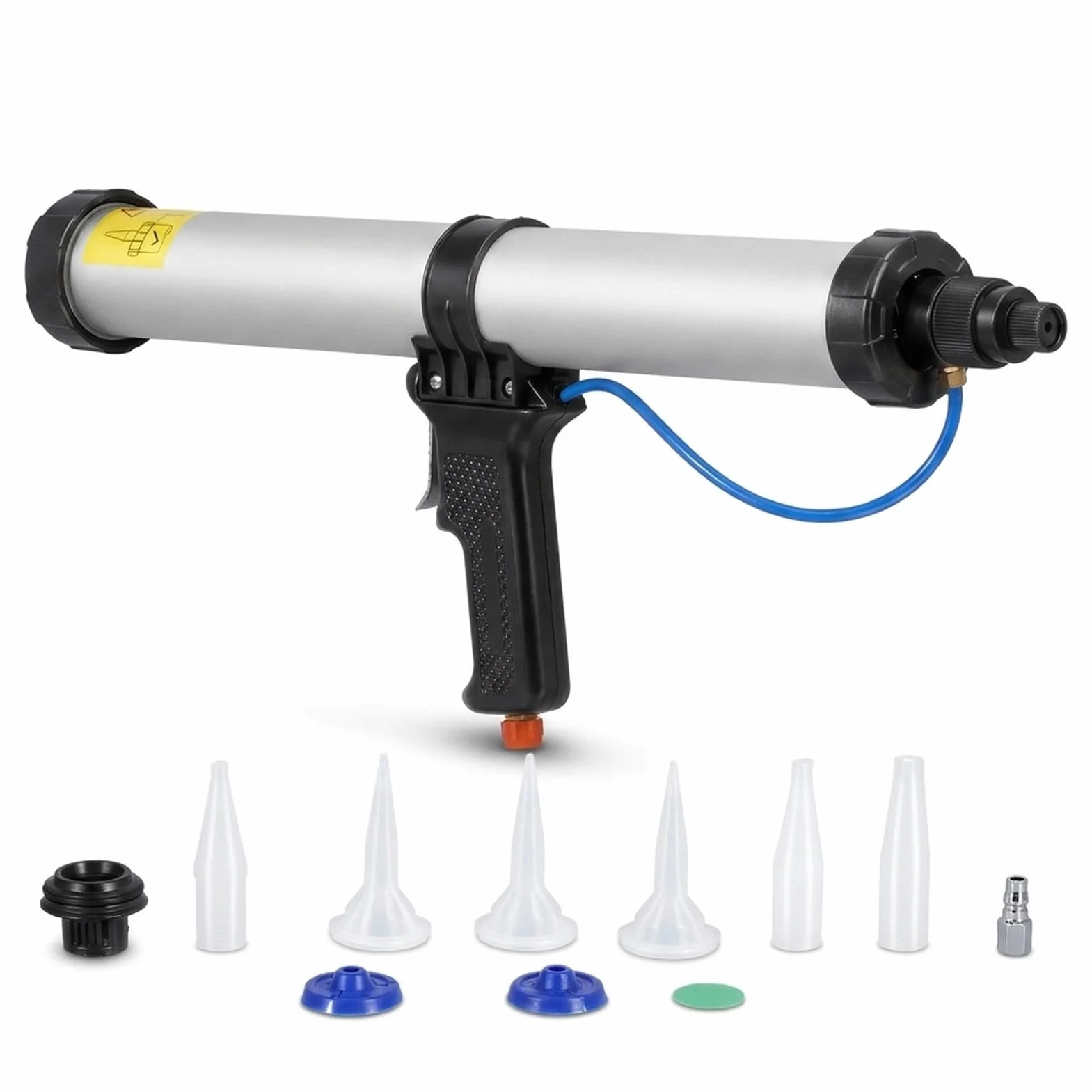 Aluminiowy pistolet do uszczelniania, pneumatyczny pistolet do uszczelniania o pojemności 600 ml, aplikator uszczelniacza pneumatycznego do projektów motoryzacyjnych i