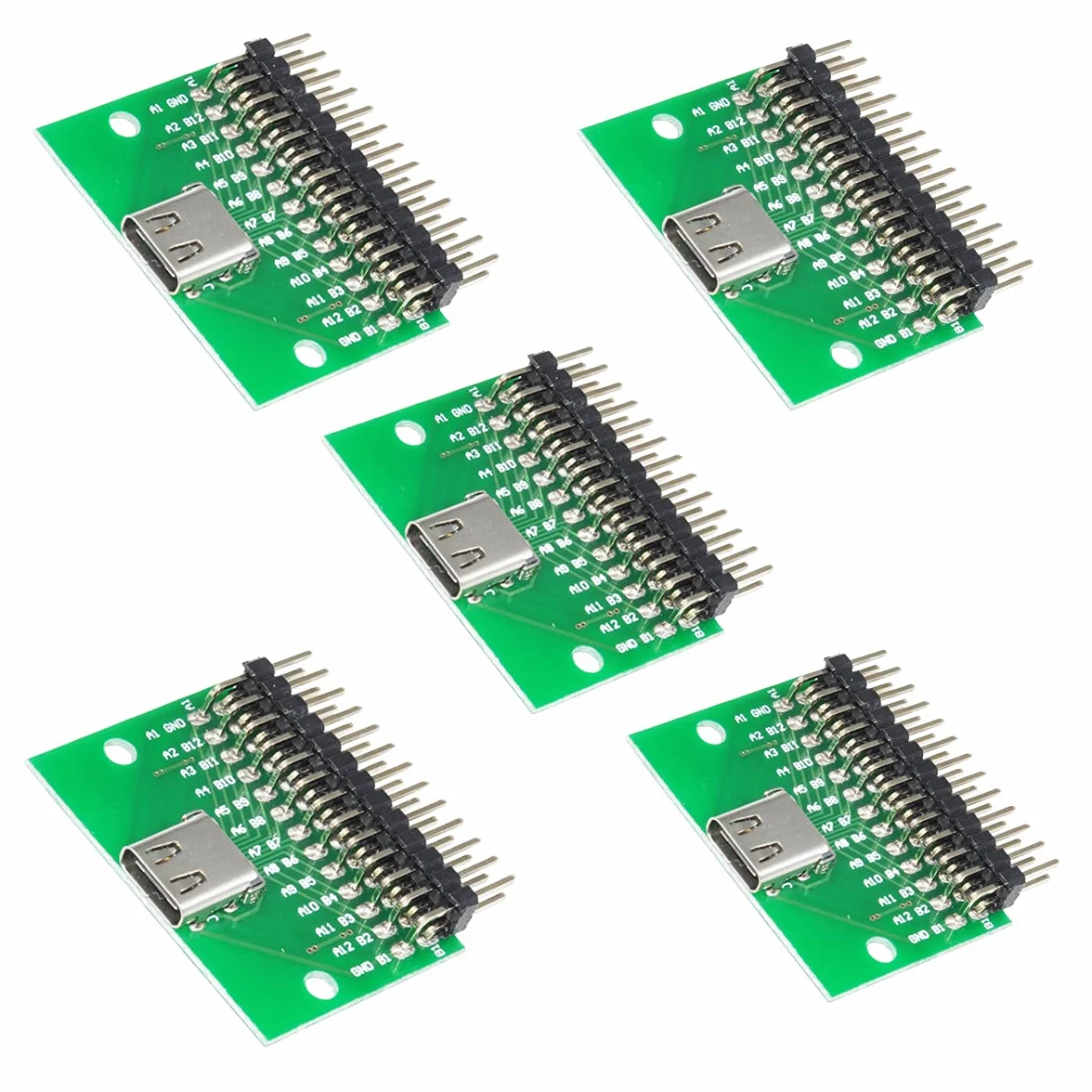 USB 3.1 TYPEC żeński z gniazdem testowym PCB płytka testowa USB-c pitch2,54 mm
