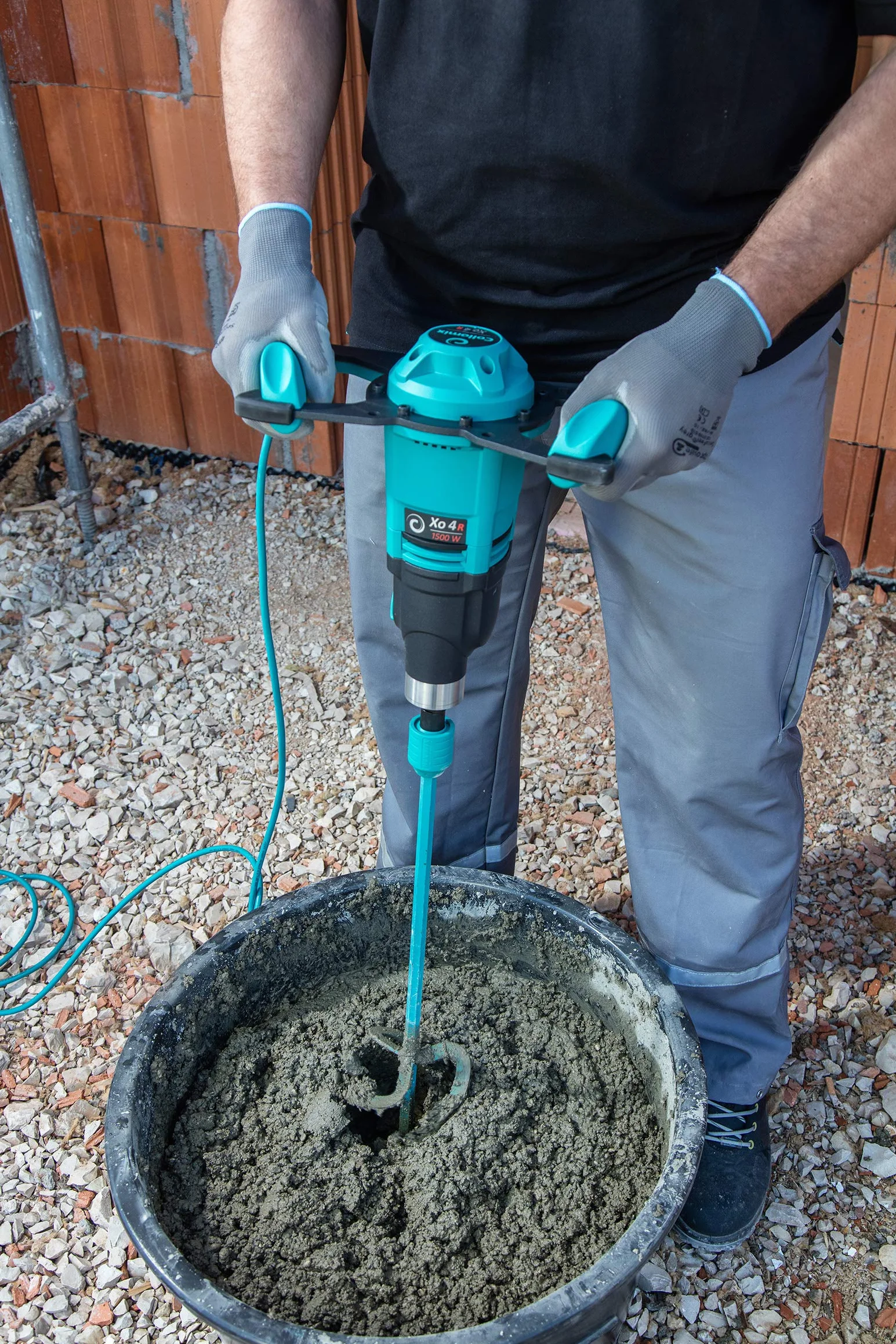 Collomix - mieszadło ręczne Xo1R+WK120 HF, 1150 W, 5,3 kg, przyłącze Hexafix, mieszadło 120 cm