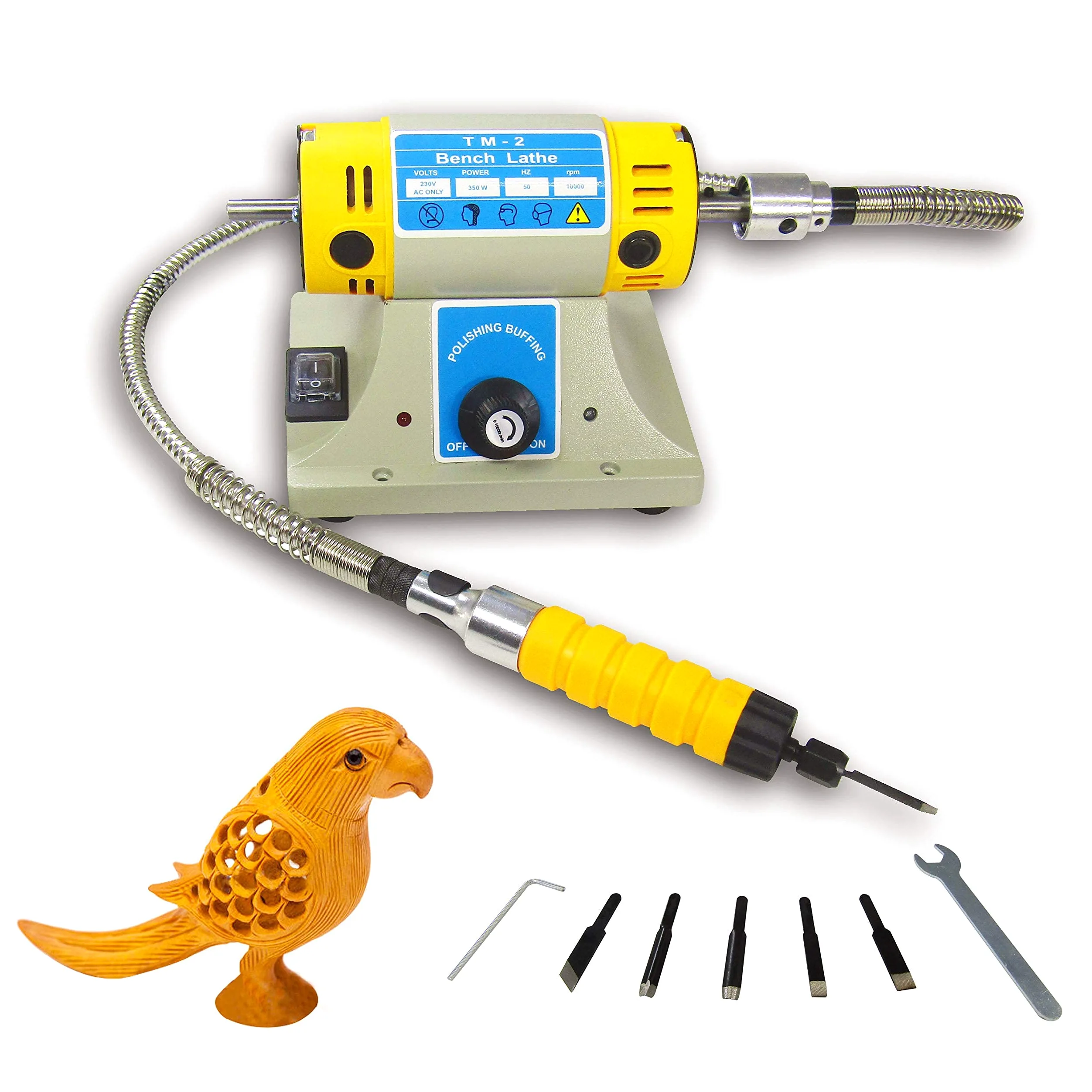Elektryczna maszyna do cięcia drewna elektryczna dłuta do drewna narzędzie do rzeźbienia z tarczą polerską i szlifierską 280 W 220 V (podstawowa)