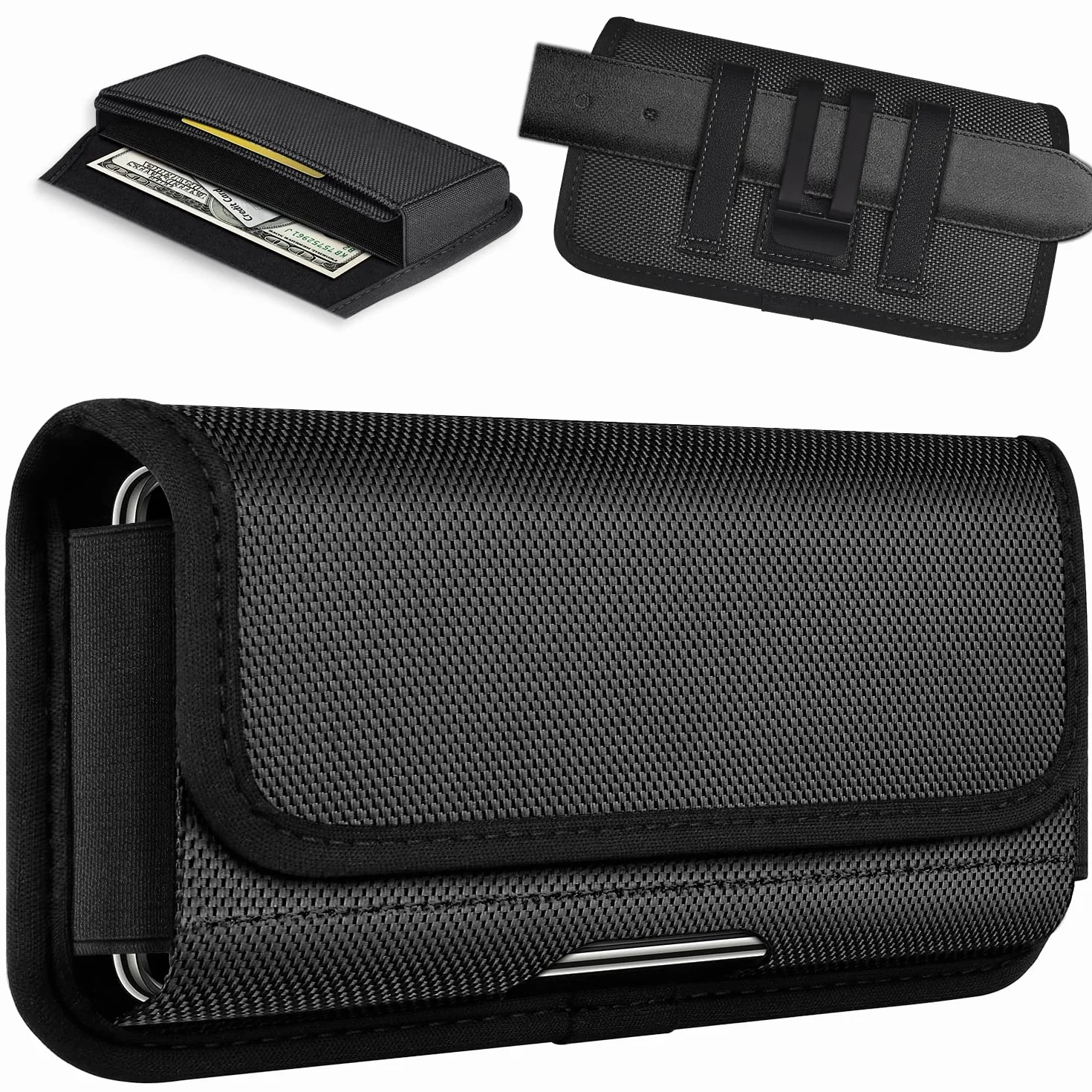 Skórzany pasek na telefon do Samsung Galaxy S23 S22 S21 Ultra Plus z uchwytem na karty