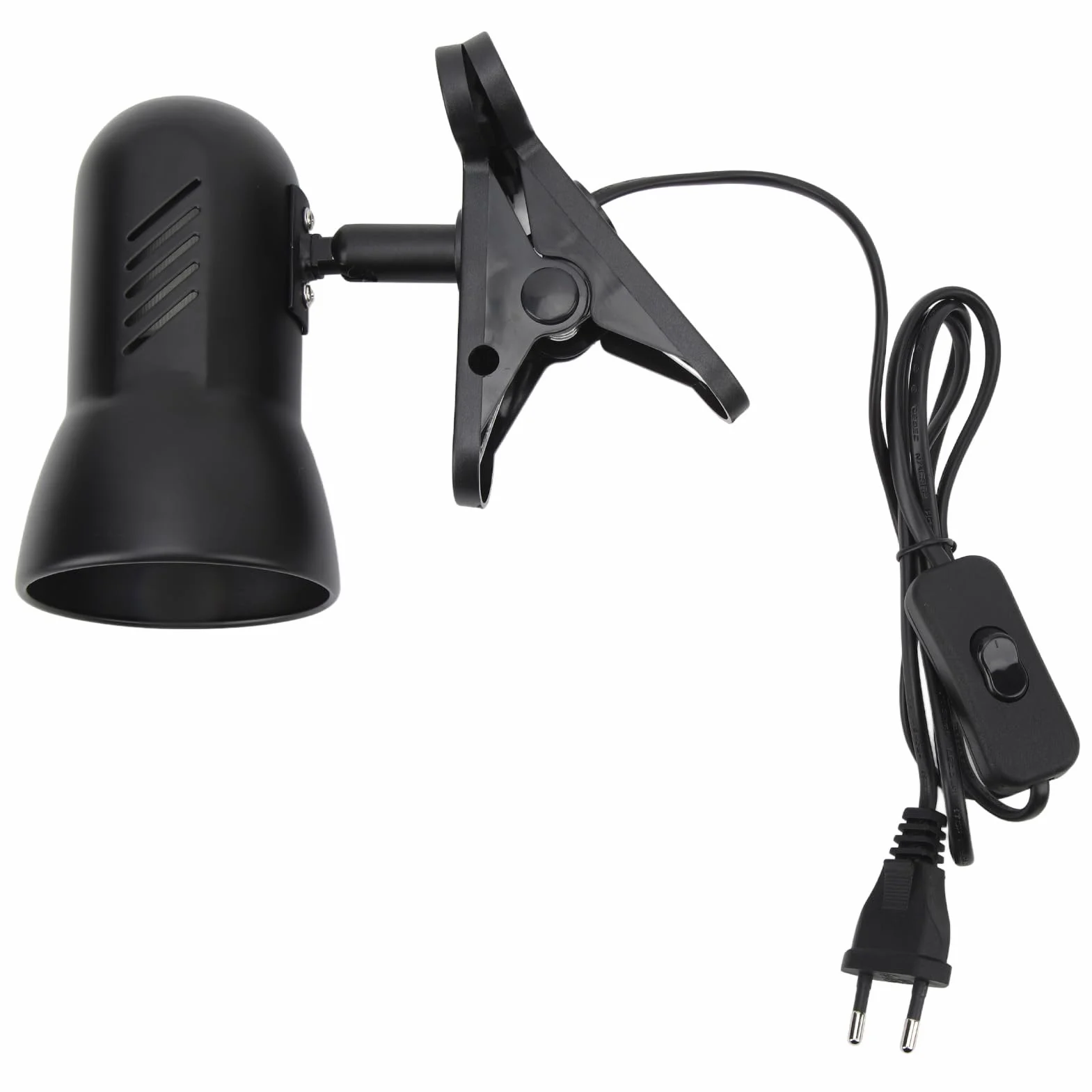 Lampa Zaciskowa, Lampa Zaciskowa LED Obrotowa Głowica 360 Stopni Wtyczka UE Standardowa Podstawa E27 85-265 V Długość Przewodu 4,3 Stopy Do Domu