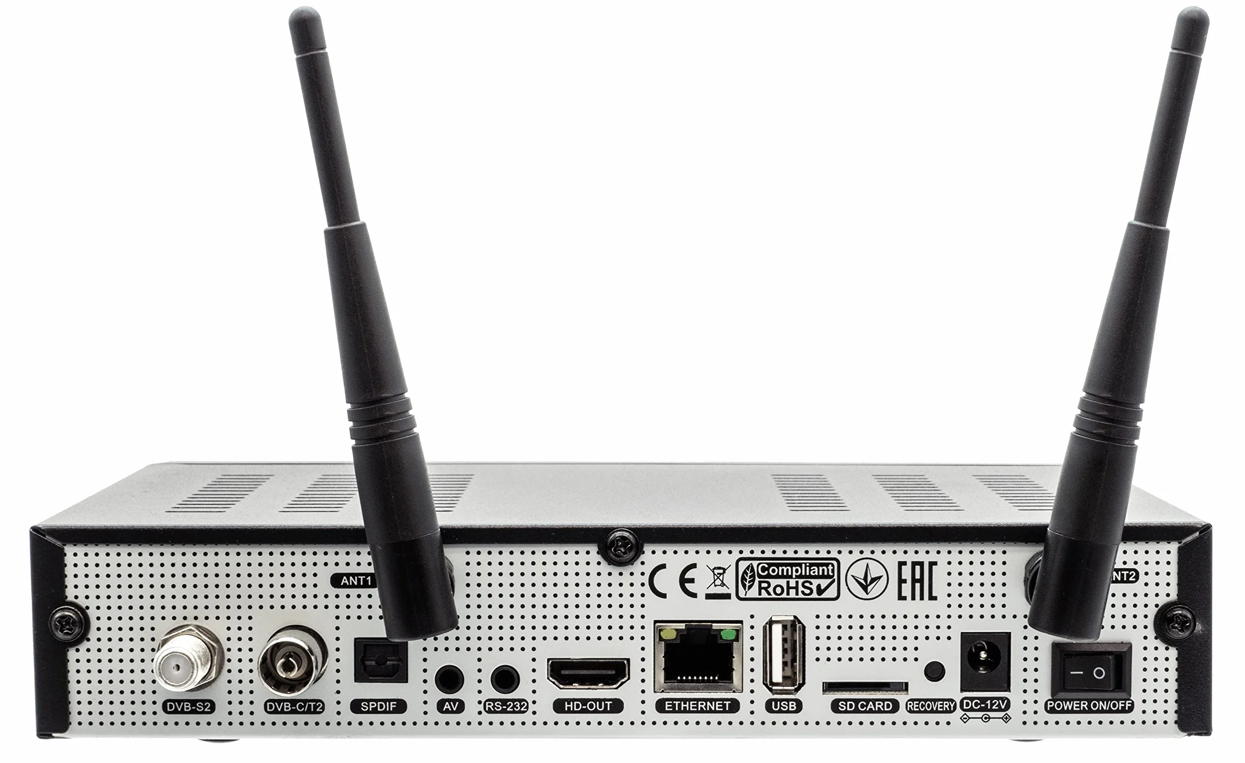 Zestaw odbiorników satelitarnych Top Box Ustym 4K PRO UHD Enigma2 Linux Combo DVB-S2X DVB-C/T2
