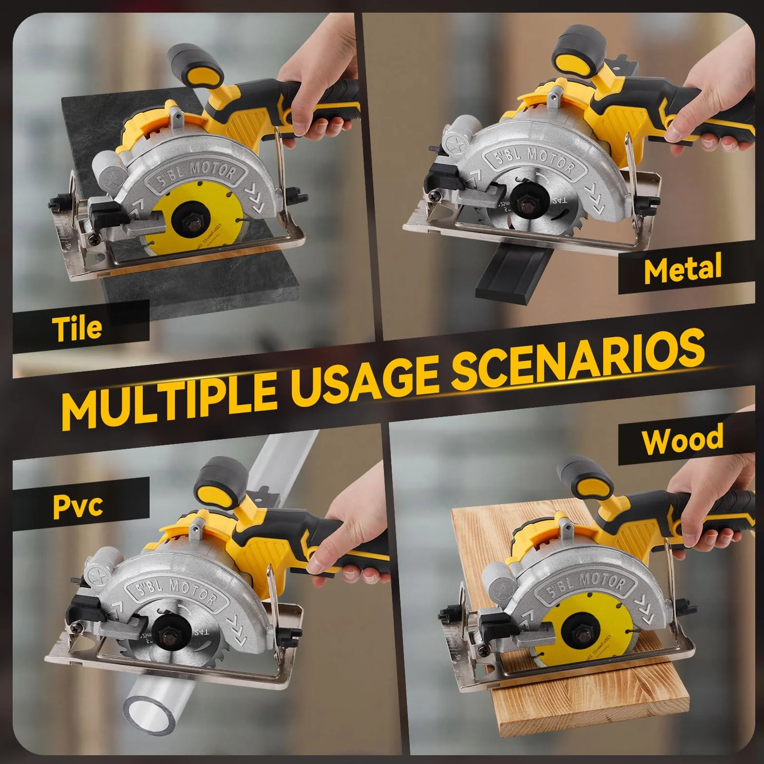 Bezprzewodowa piła tarczowa do piły tarczowej DEWALT 18 V 20 V, 1000 W 6200 obr./min, bezszczotkowa elektryczna piła tarczowa z 3 ostrzami 125 mm, skos 0-45°, głębokość 32 mm, do drewna, miękkiego