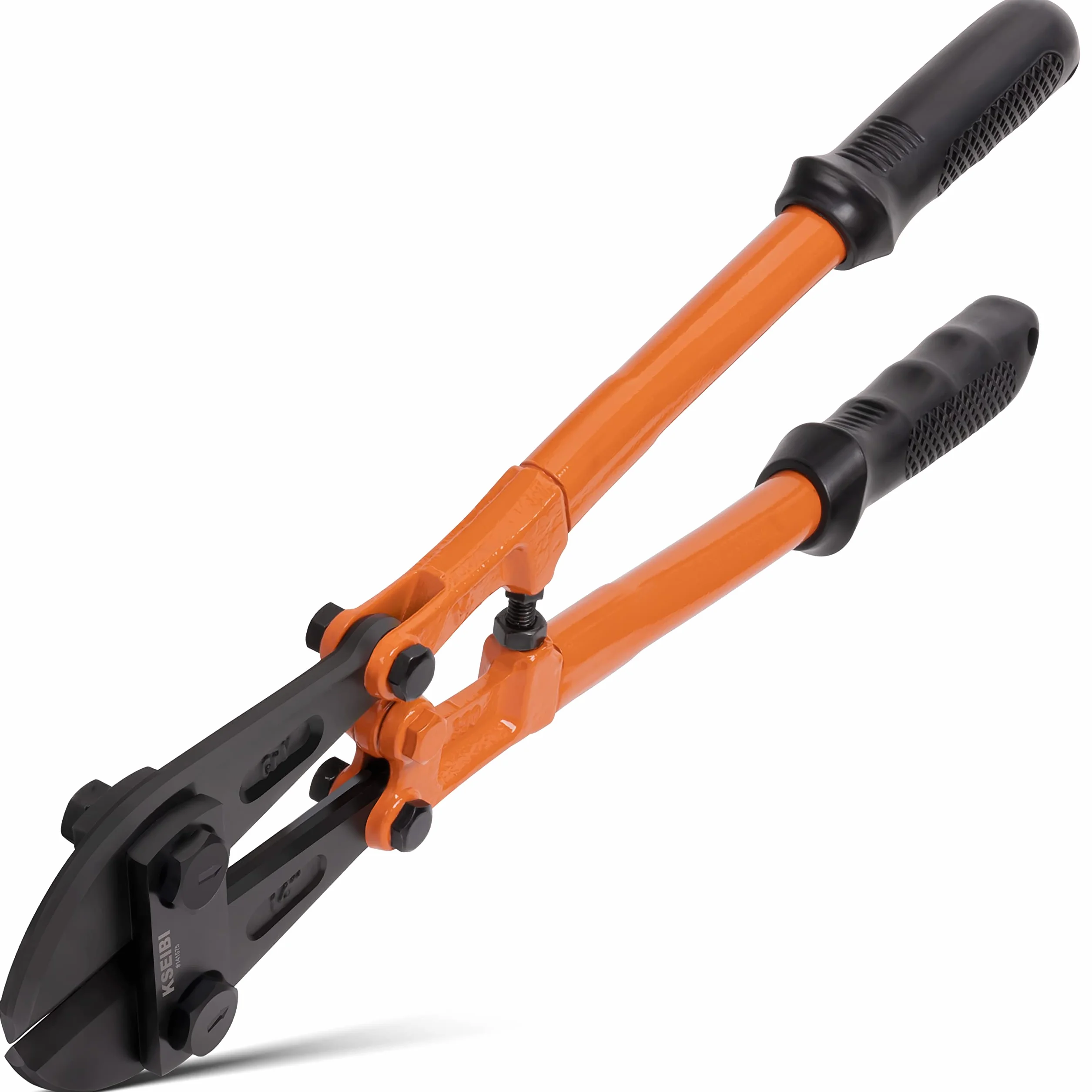 KSEIBI 141575 Małe nożyce do śrub 35,5 cm, wytrzymałe nożyce do śrub, do drutu chromowo-anodowego, z miękkim uchwytem ergonomicznym, idealne do cięcia małych ogrodzeń, drutu stalowego, łańcuchów,
