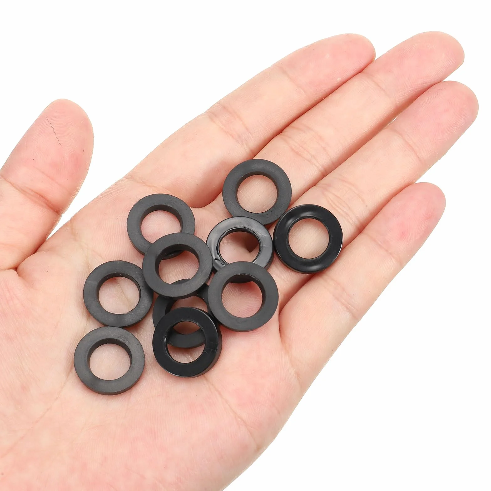 PATIKIL M10 gumowa podkładka płaska, 40 opakowań 10 mm ID 16 mm OD 2,5 mm gruba uszczelka dystansowa pierścień uszczelniający do kranu wąż wodny mocowanie śruby, czarna