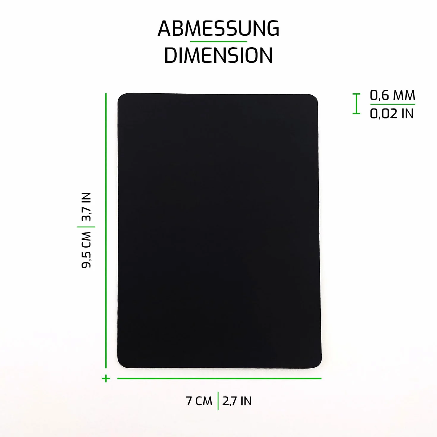 SensoryBoost Podkładki samoprzylepne antypoślizgowe 4 sztuki 0,5 mm 95 x 70 mm akcesoria do myszy