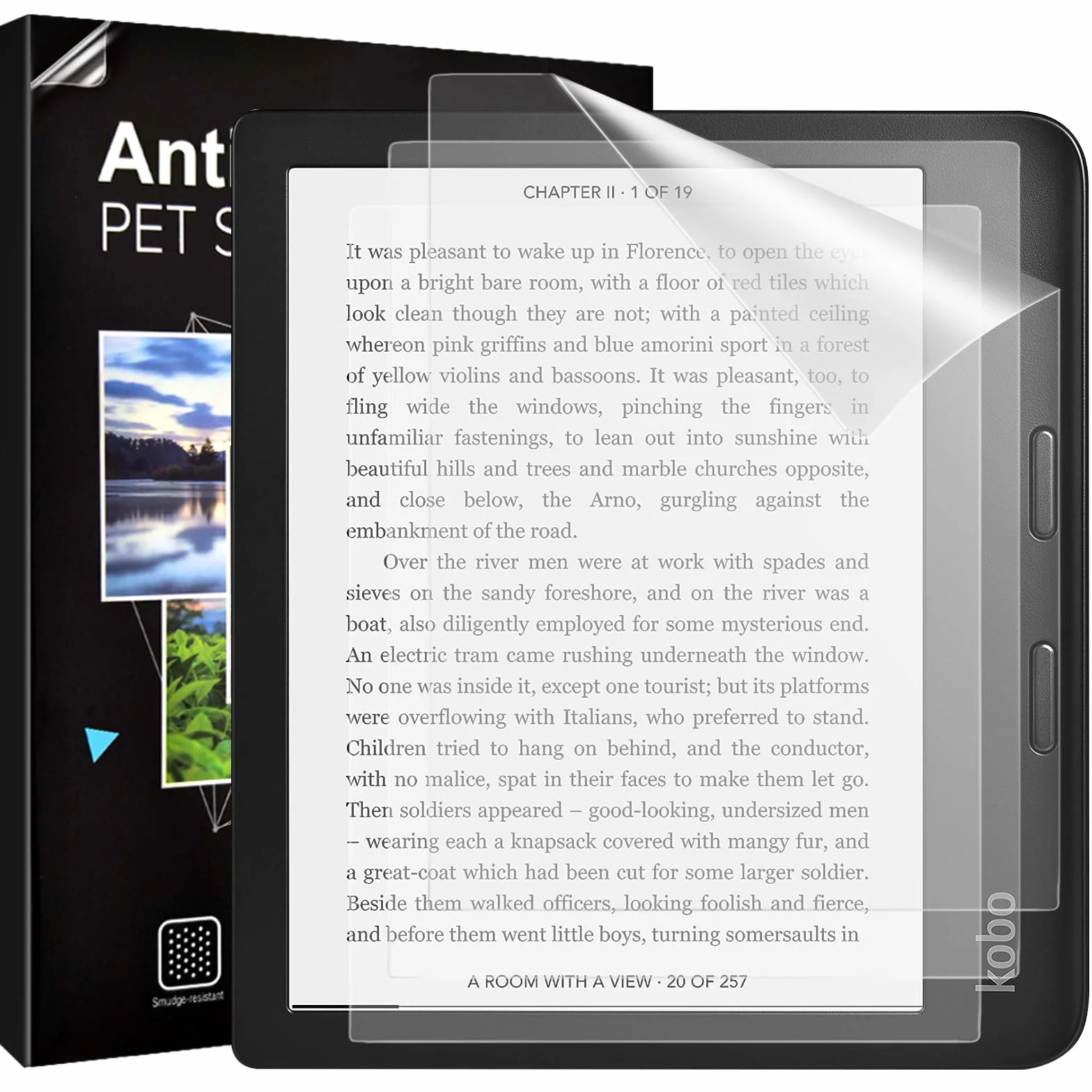 TiMOVO 3 Pack Screen Protector for Kobo Libra Colour 7 Inches 2024/Kobo Libra 2 E-Reader 7 Inch 2021, PET Matte Anti-Glare