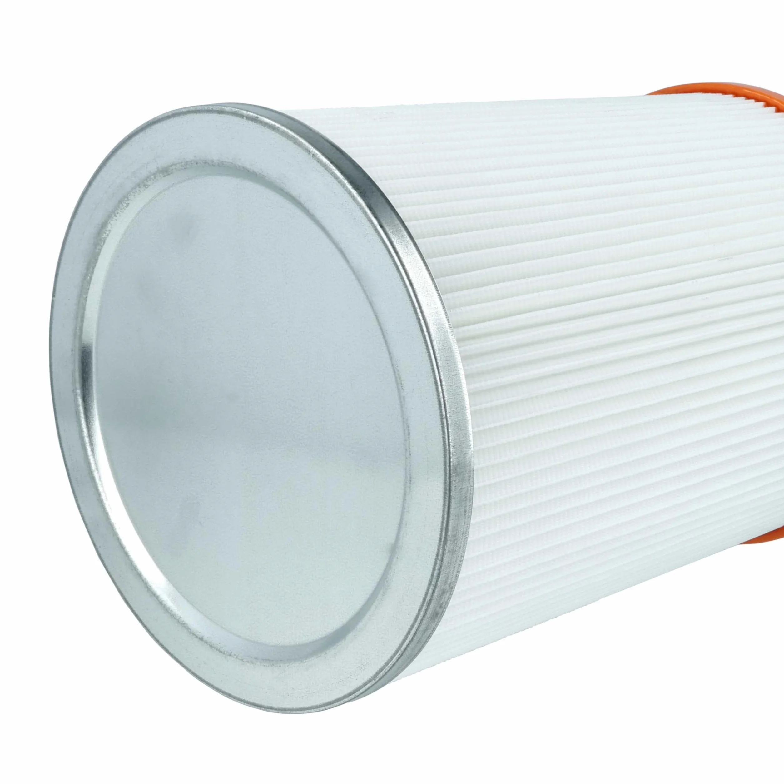 vhbw 3 x filtr składany kompatybilny z Nilfisk-Alto Turbo M2 | D2, M2 S-FA, M2 L, D R 637, D/X-B1, D-B1 odkurzacz - wkład filtrujący pomarańczowy biały