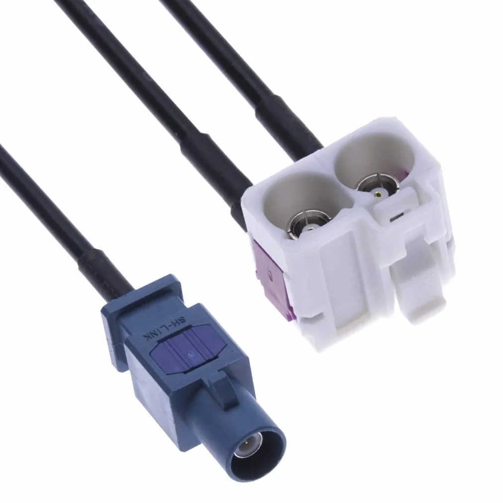 Keple Fakra adapter anteny samochodowej podwójne gniazdo typu B OEM nawigacyjny GPS RNS RCD
