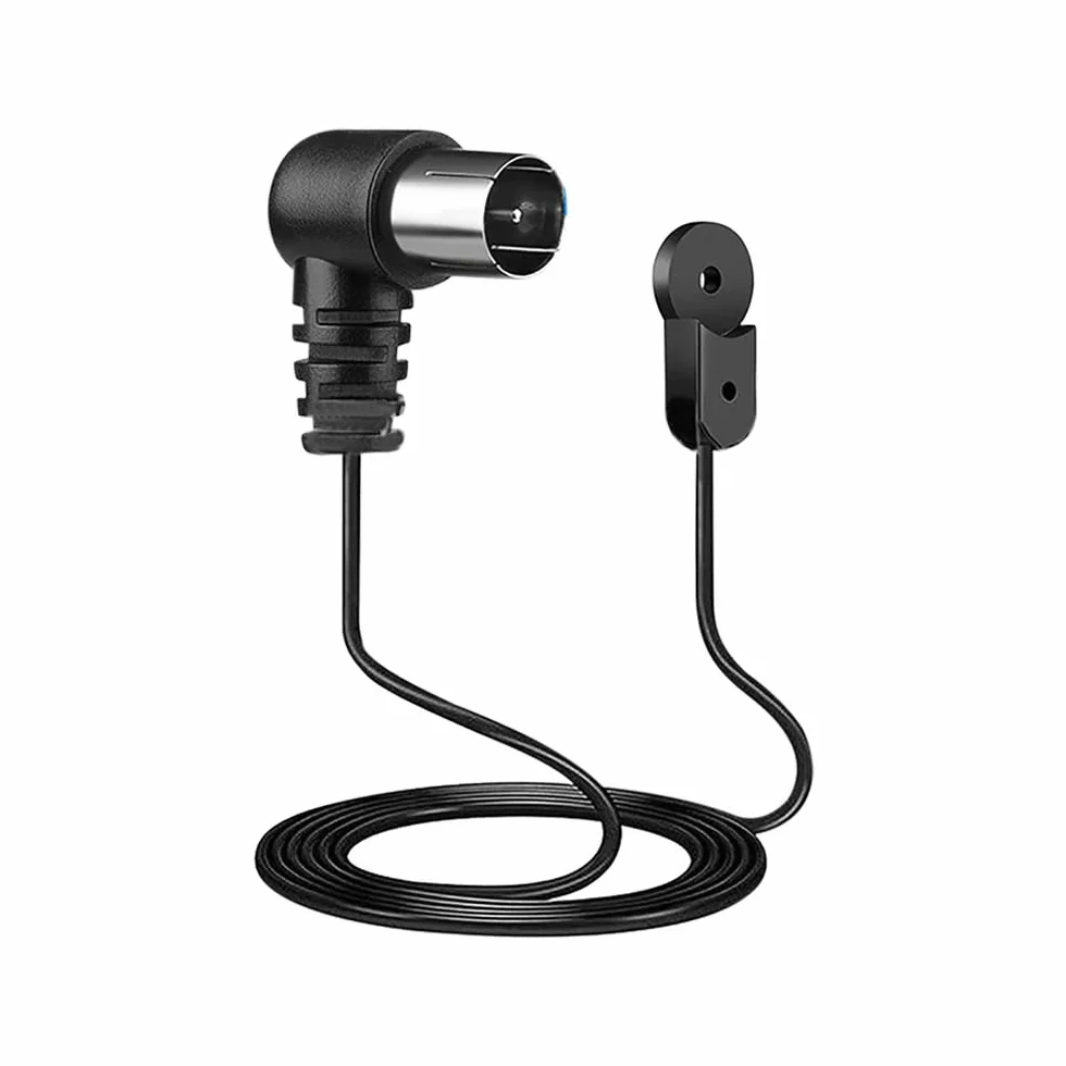 DollaTek 2 Sztuki Anteny FM do HiFi NTSC 75 Omów z Przed?u?aczem 1,5 m dla Yamaha Onkyo - Blat Sto?u do Domowego Odbiornika Stereo