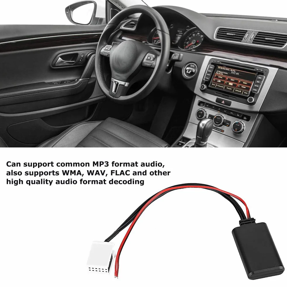 Samochodowy moduł AUX Bluetooth 12 V 12-pinowy adapter do MCD RNS 510 RCD 200 210 300 310 500 510