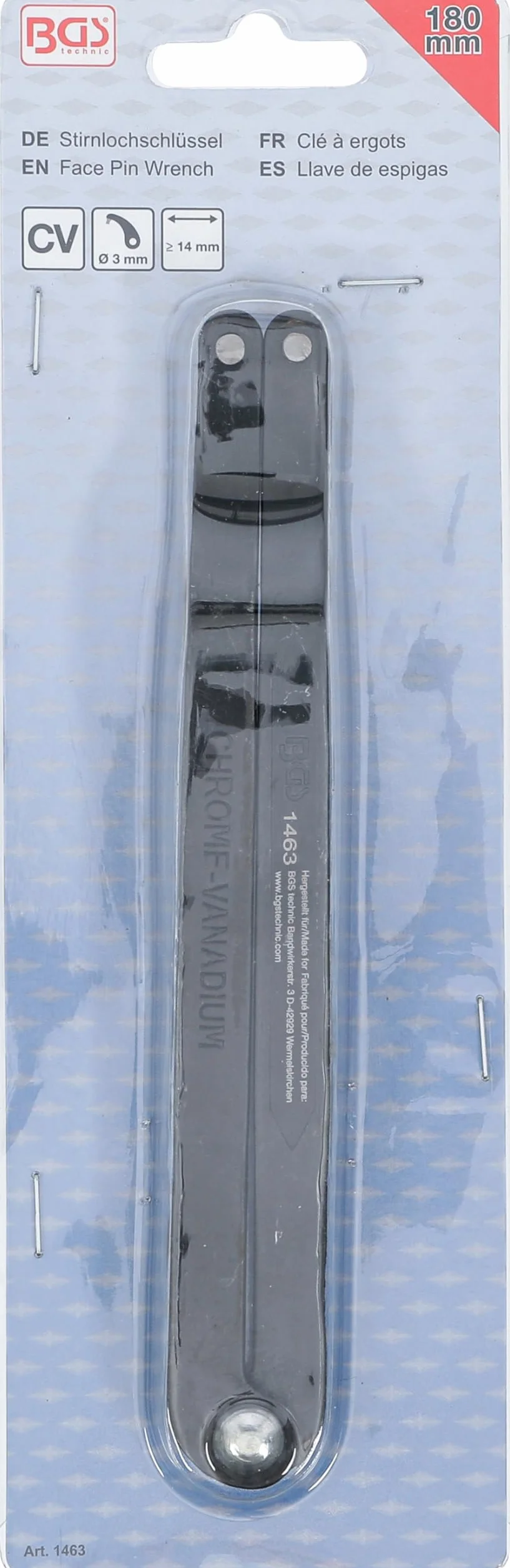 BGS 1463 | Klucz widełkowy | regulowany | 180 mm