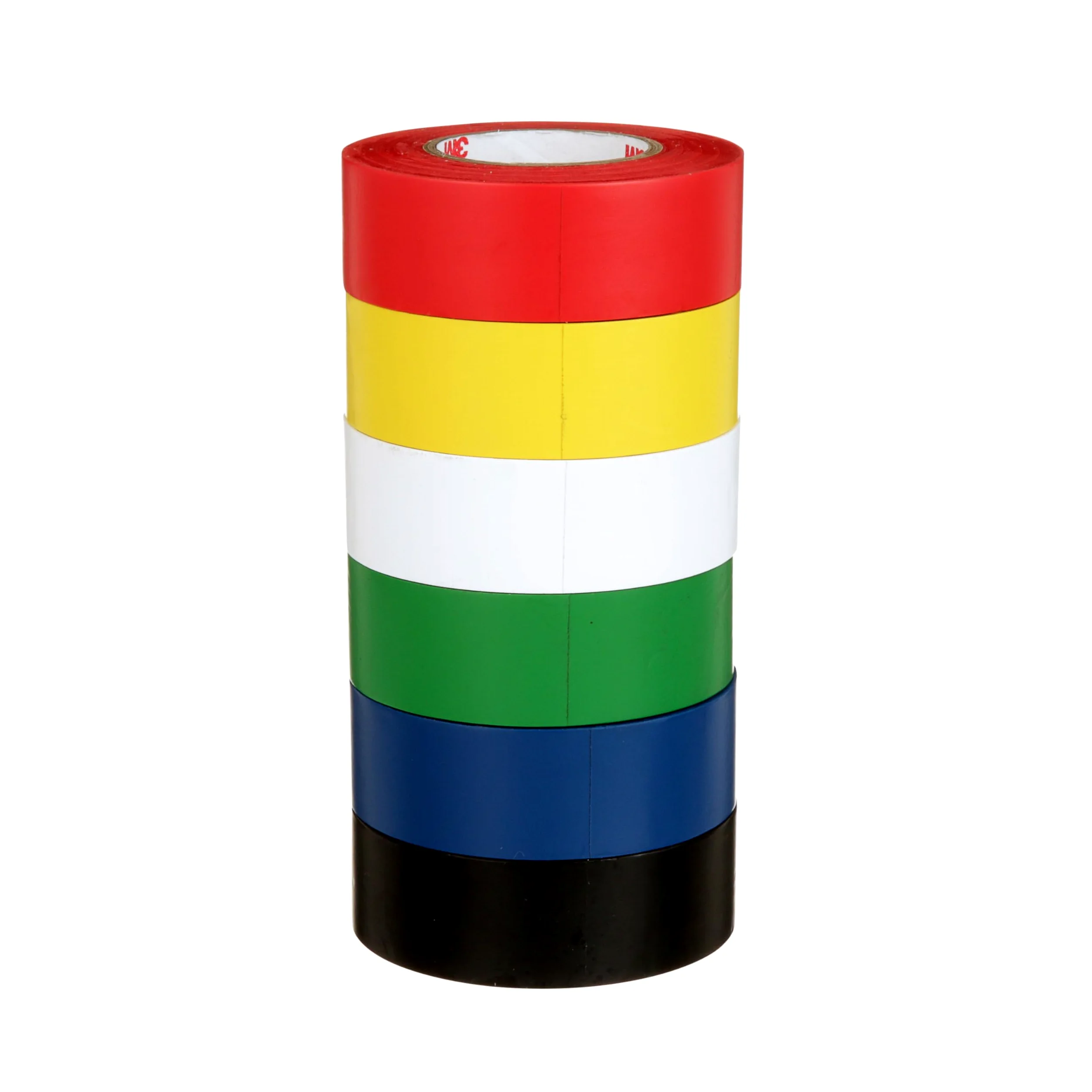 3M Ogólny cel Vinyl Tape Color Coding Pack, 6-Roll