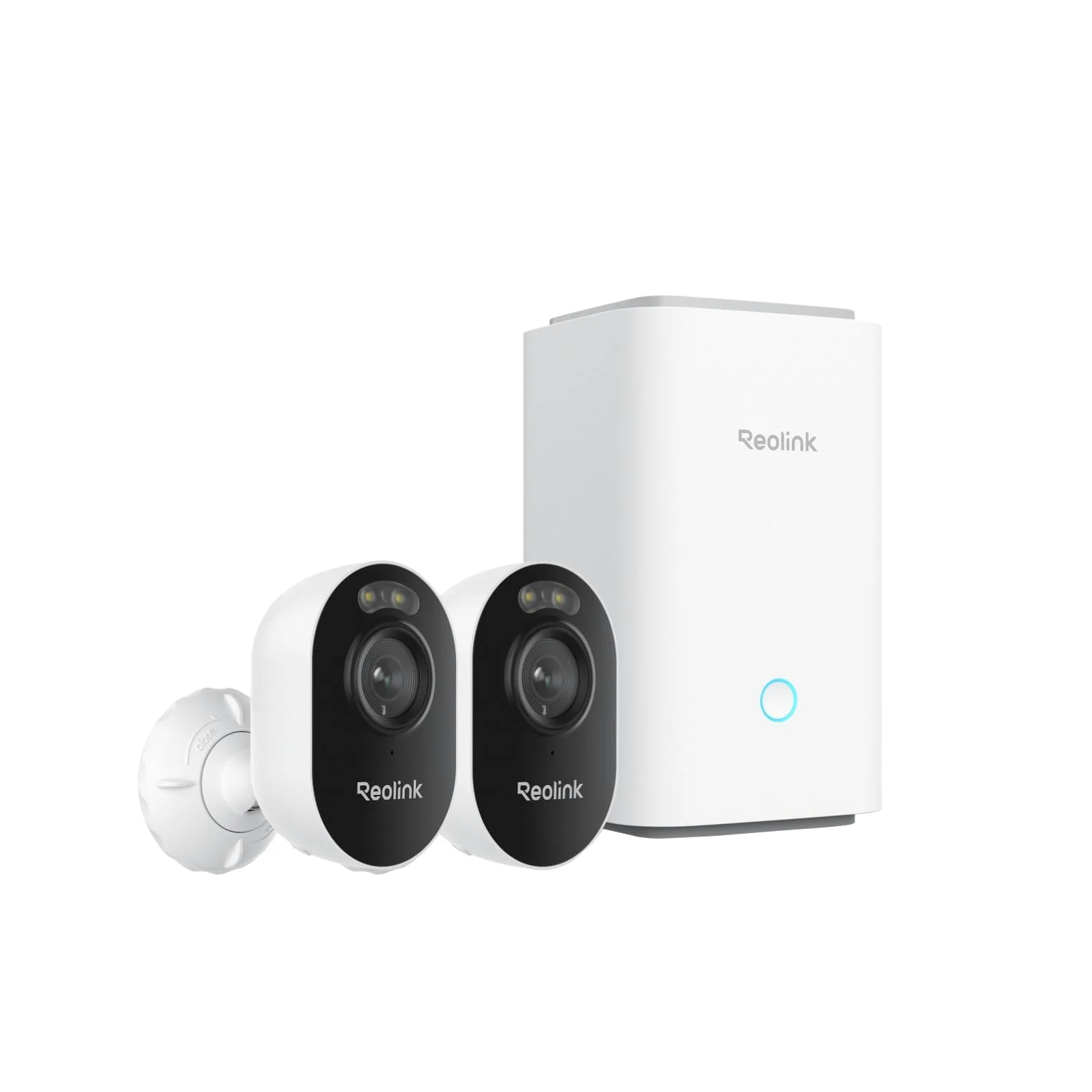 Reolink Home Hub z 2 × Lumus, uniwersalny system kamer bezpieczeństwa, zewnętrzne kamery Wi-Fi 2K, karta microSD 256 GB w zestawie, maks. 512 GB × 2, inteligentne wykrywanie, nagrywanie offline