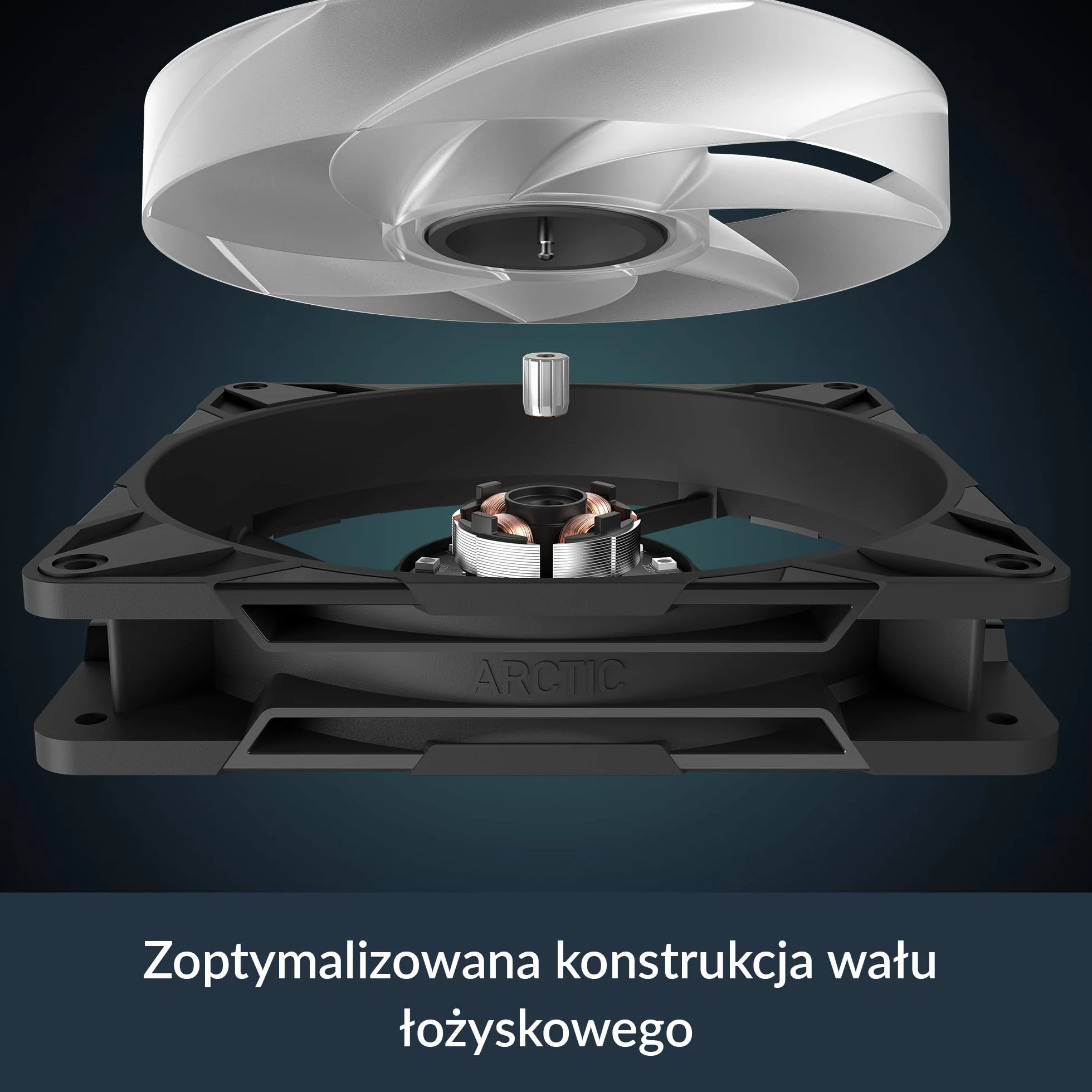 ARCTIC P14 Pro A-RGB - Mocny Wentylator Premium, Wentylator PWM 140 mm z Rozdzielaczem Kabla Y, 400-2500 rpm, 0 rpm <5% PWM, 5V Cyfrowy RGB, łożysko ślizgowe Hydrodynamiczne, 4-Pin - Czarny