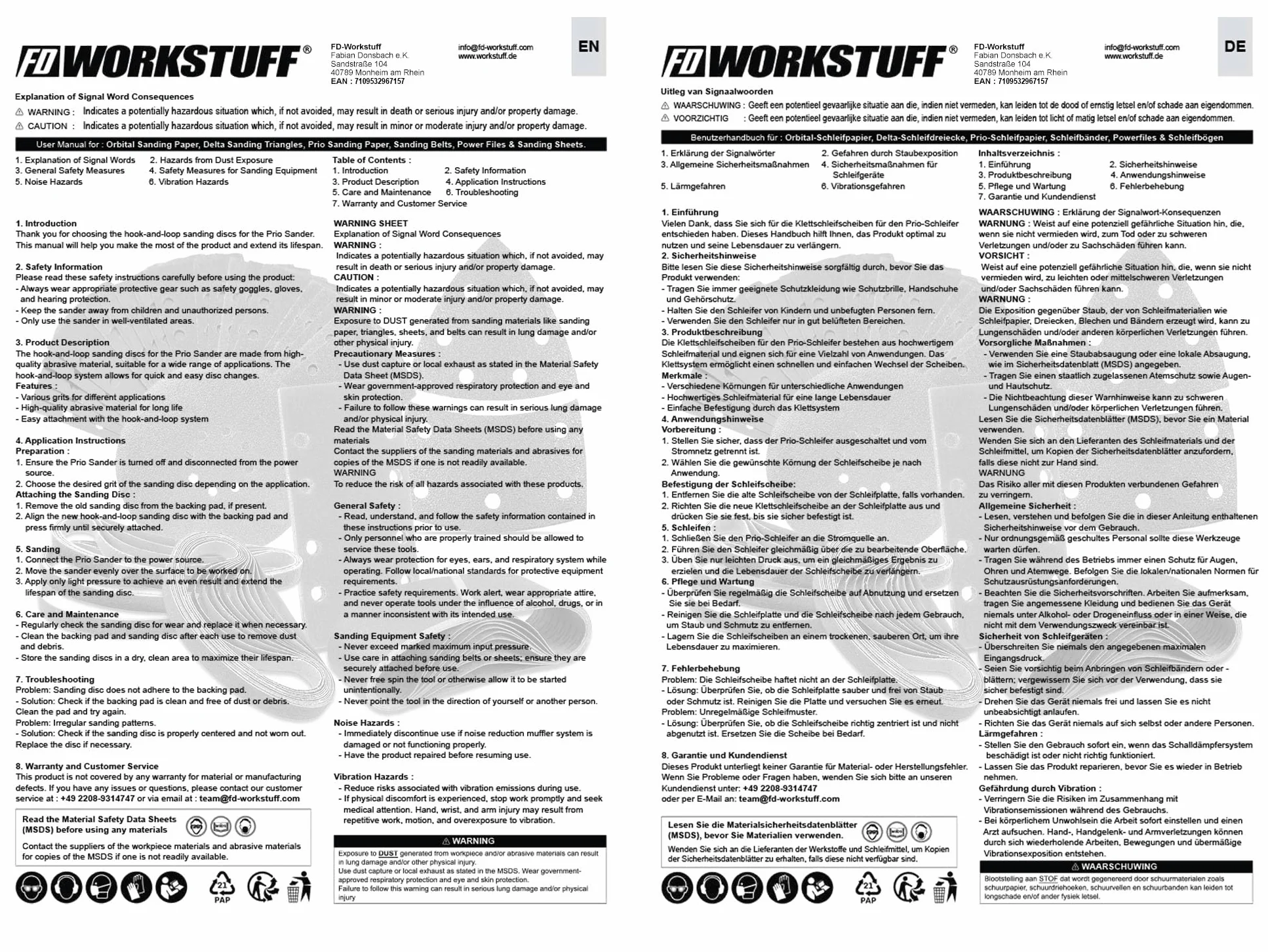 Prio trójkąty szlifierskie │ 25 sztuk │ 11 otworów │ 105 x 152 mm │ ziarnistość 40 │ do szlifierek wielofunkcyjnych │ arkusze szlifierskie │ trójkątne podkładki szlifierskie │ papier ścierny