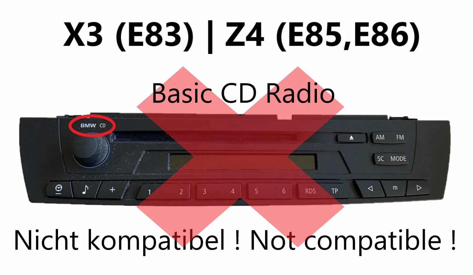 BlueMusic Bluetooth Interfejs audio kompatybilny z BMW: E46 E39 E38 X5 E53 X3 E83 Z4 E85 - - Mini: R50 51 52 53 ze złączem zmieniarki CD 3+6