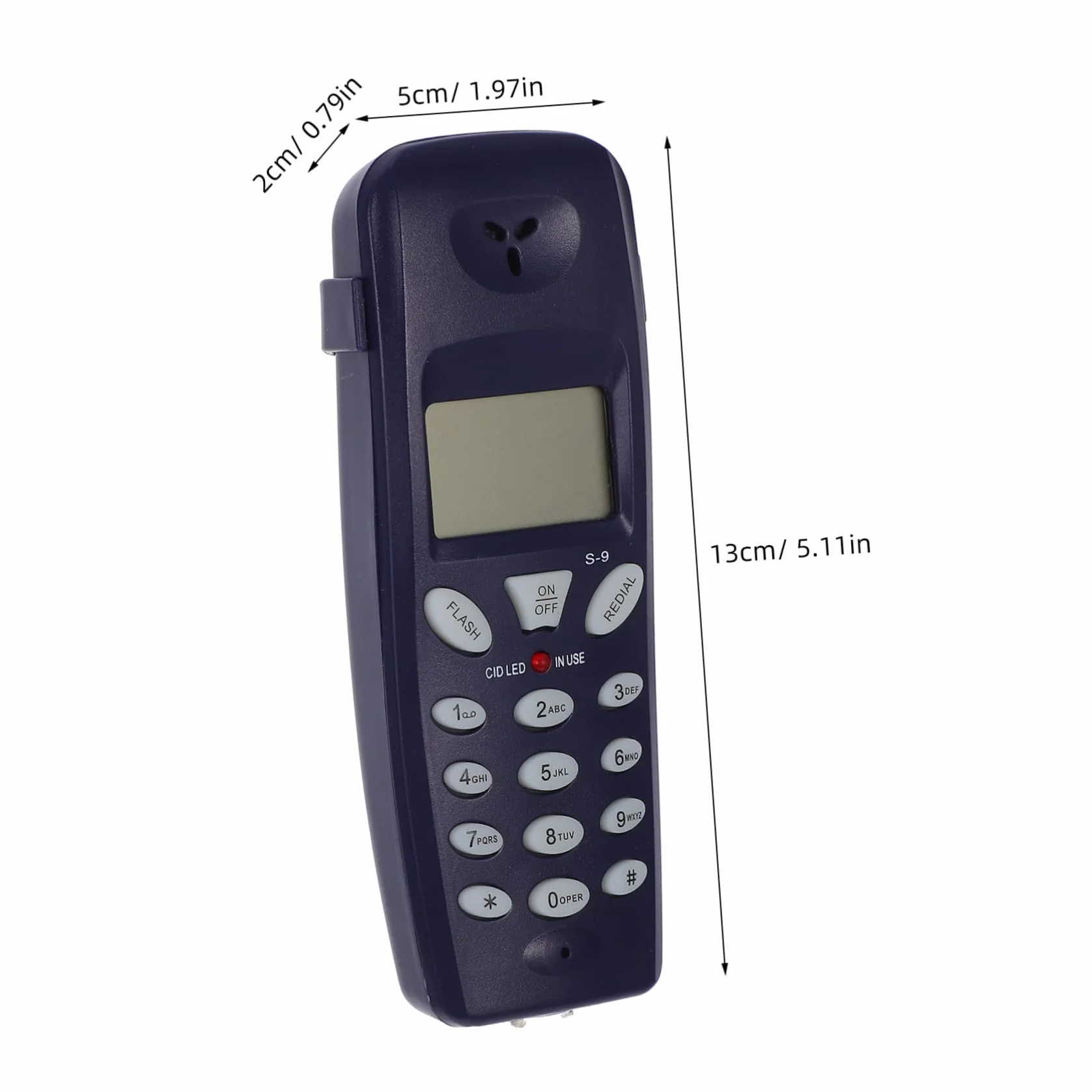 Lurrose Telefon Stacjonarny Przewodowy Tester Telefonu Głośność Dzwonka