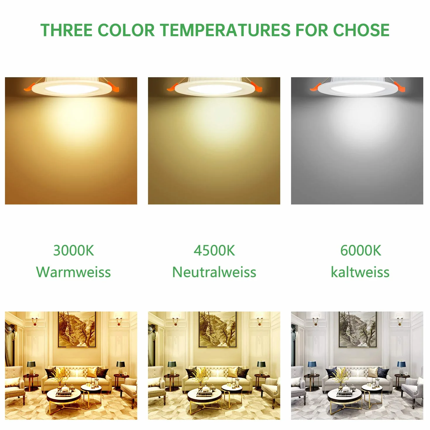 Tofisr Reflektor LED do zabudowy 230 V płaski 5 W neutralna biel 4500 K LED spots 230 V Ø 75-95 mm lampy do zabudowy Slim reflektor sufitowy Downlights - zestaw 30 sztuk