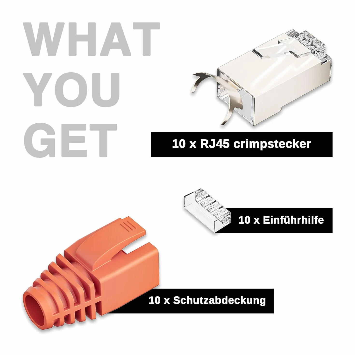 iwillink wtyki RJ45 CAT 7 pozłacane 50μ ekranowane 10 Gbps przelot Cat7 Cat6a