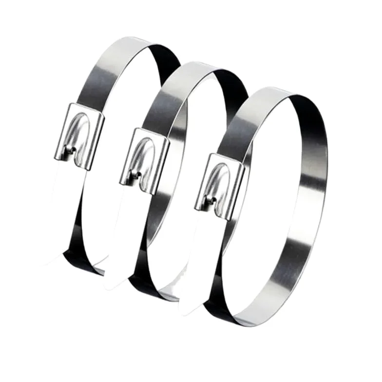 opaski zaciskowe, Ca Metalowa opaska kablowa ze stali nierdzewnej 4,6X200/7,9X300, kołnierz metalowy, drut, pasek mocujący, ładunkowy 20 szt(19x900mm,50pcs)