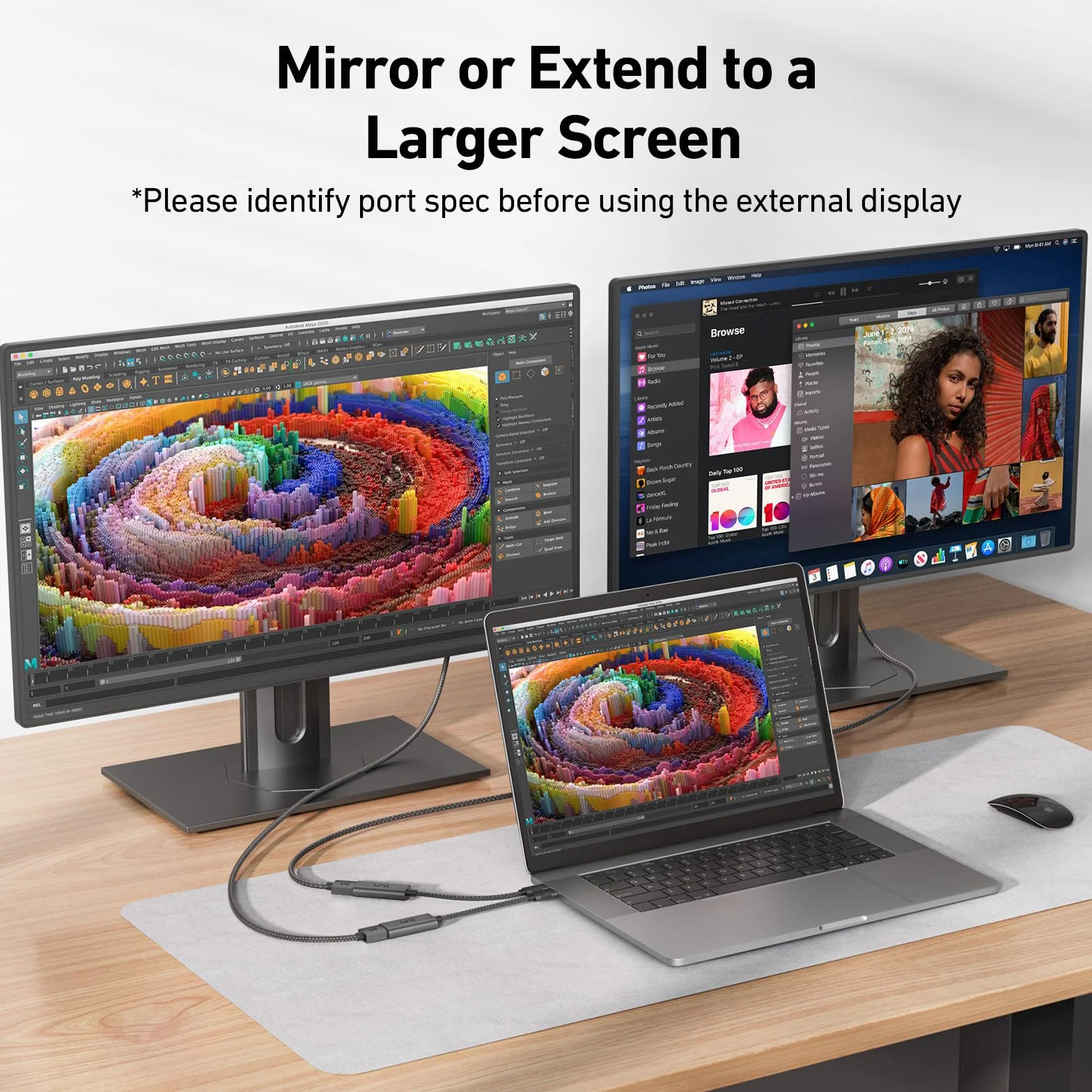 Adapter USB C do HDMI 4K@60Hz Thunderbolt 3-HDMI Szary